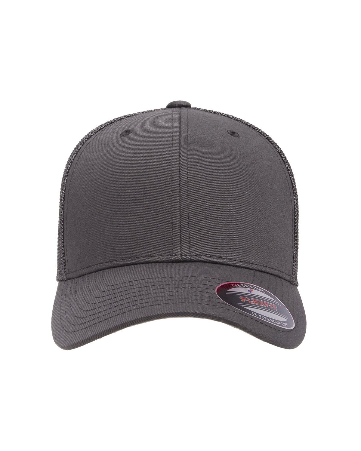 Flexfit 6511 Adult Hat 6-Panel Structured Mid Profile One Size Trucker Cap - Picture 8 of 26