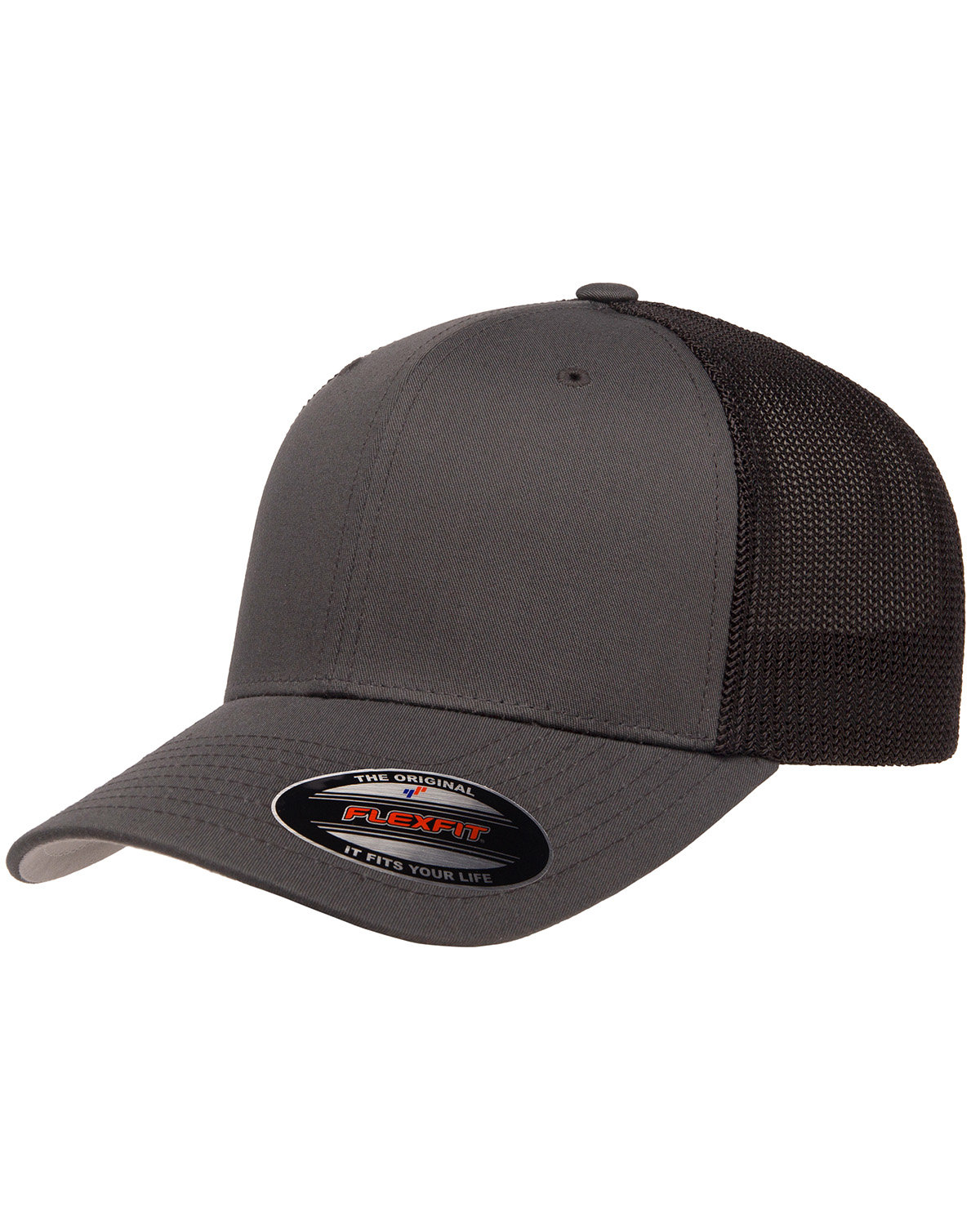 Flexfit 6511 Adult Hat 6-Panel Structured Mid Profile One Size Trucker Cap - Picture 9 of 26