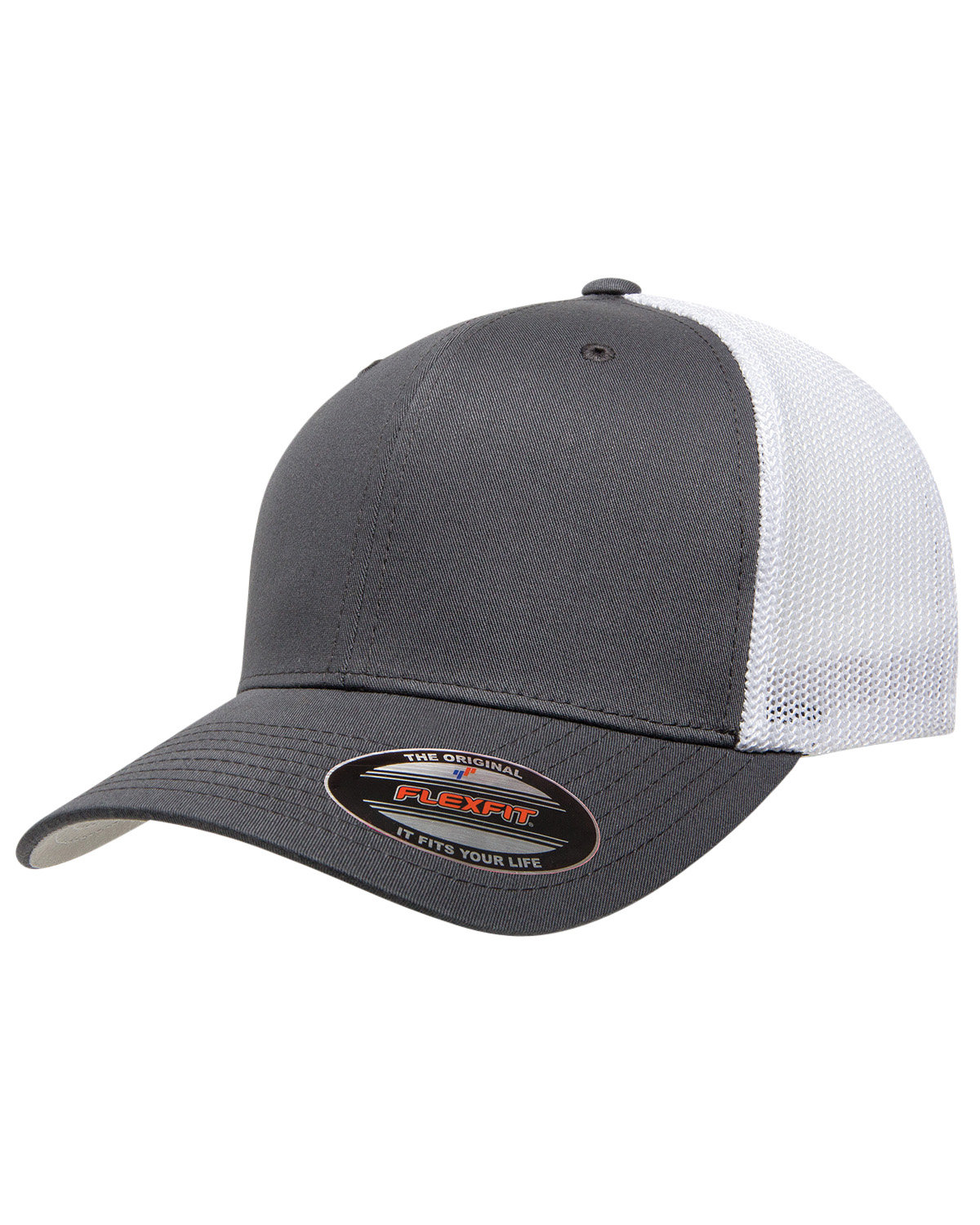 Flexfit 6511 Adult Hat 6-Panel Structured Mid Profile One Size Trucker Cap - Picture 11 of 26