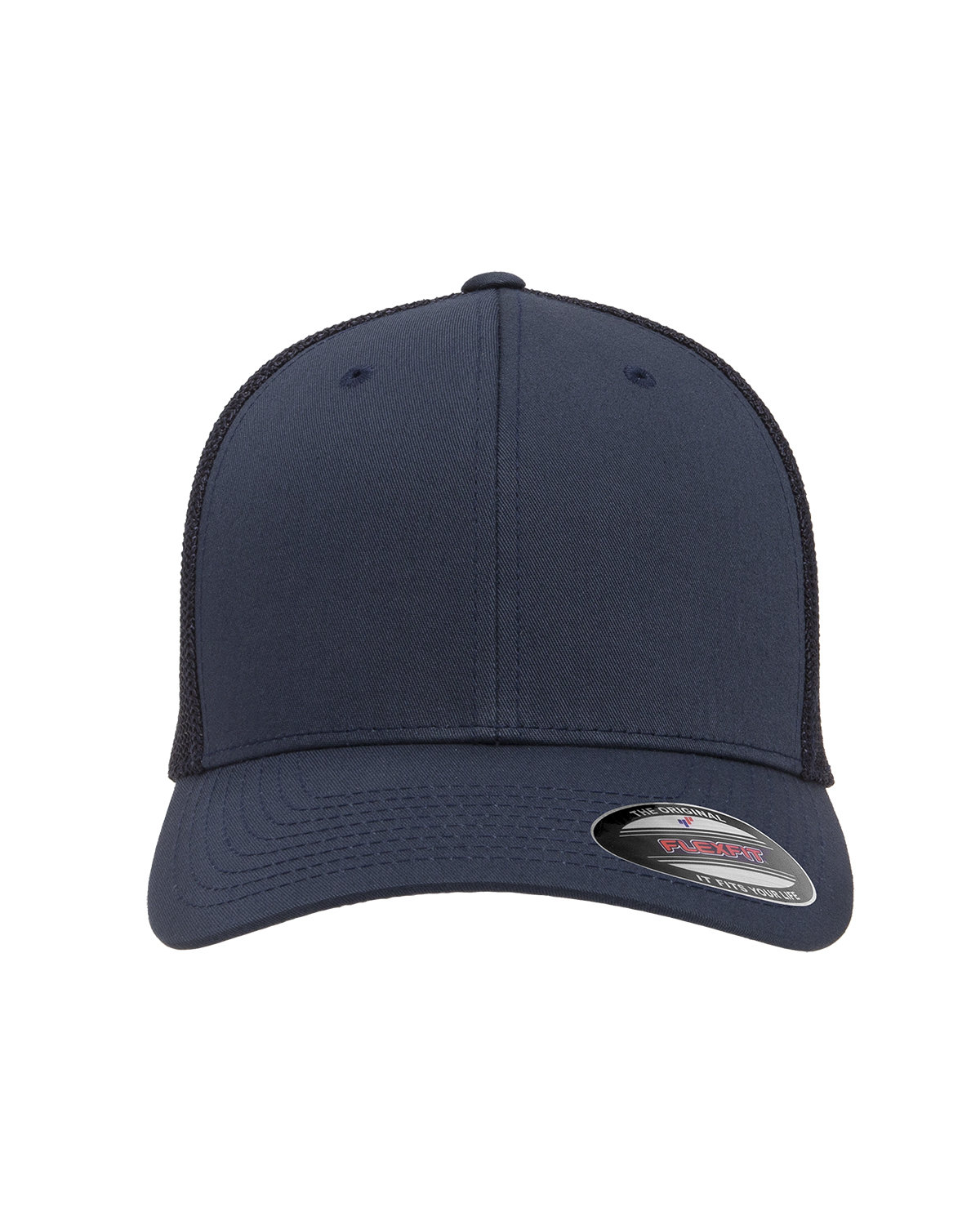 Flexfit 6511 Adult Hat 6-Panel Structured Mid Profile One Size Trucker Cap - Picture 17 of 26