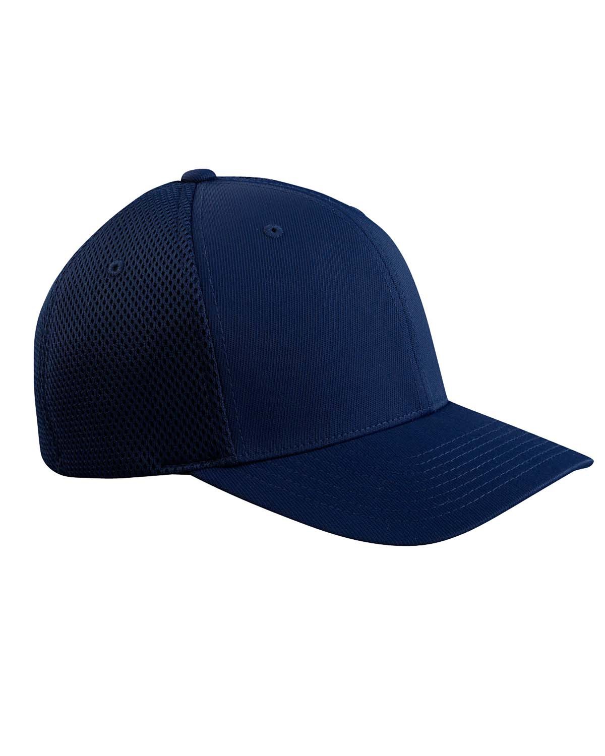 2 Pack Of Flexfit 6533 Adult 6 Panel Mid Profile Hat Ultrafibre & Airmesh Cap - Picture 7 of 11