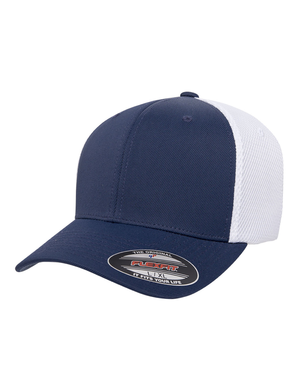 2 Pack Of Flexfit 6533 Adult 6 Panel Mid Profile Hat Ultrafibre & Airmesh Cap - Picture 8 of 11