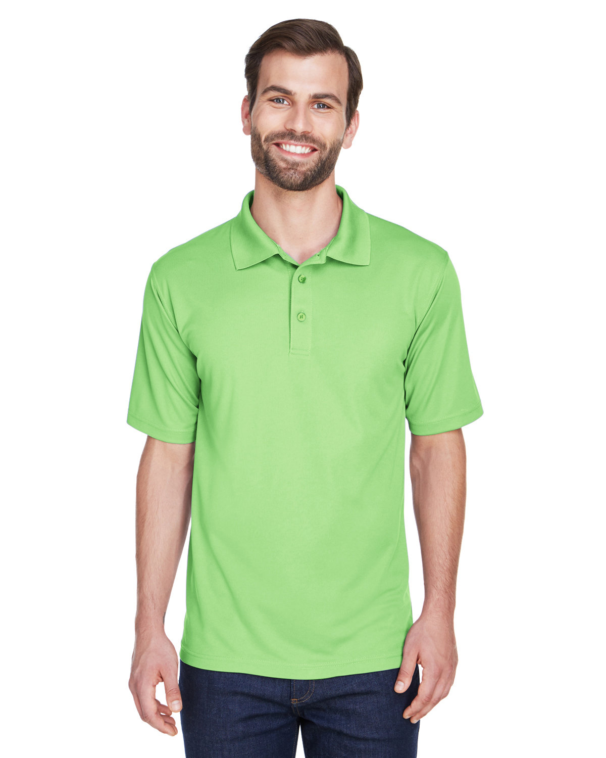 UltraClub 8210 Men's Moisture Wicking Short Sleeve Cool & Dry Mesh Pique Polo - Picture 12 of 23