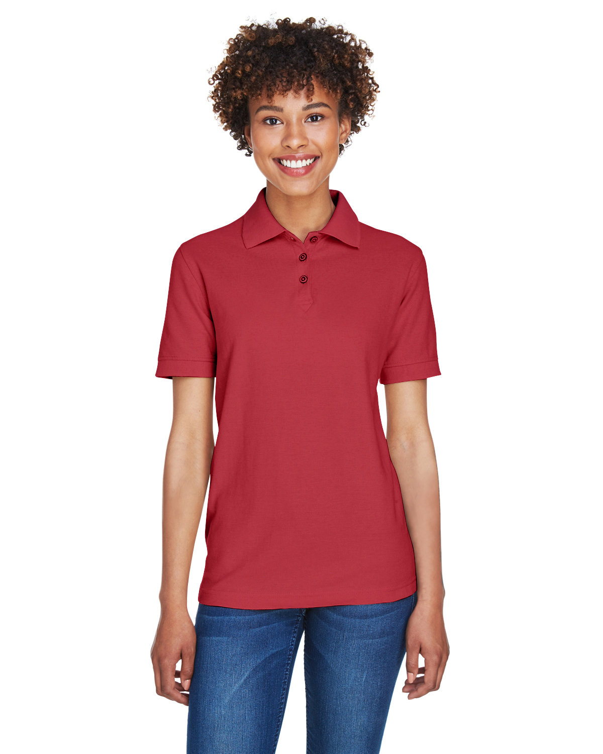 3 Pack Of UltraClub 8541 Ladies Easy Care TShirt Feminine Fit Whisper Pique Polo - Picture 5 of 24