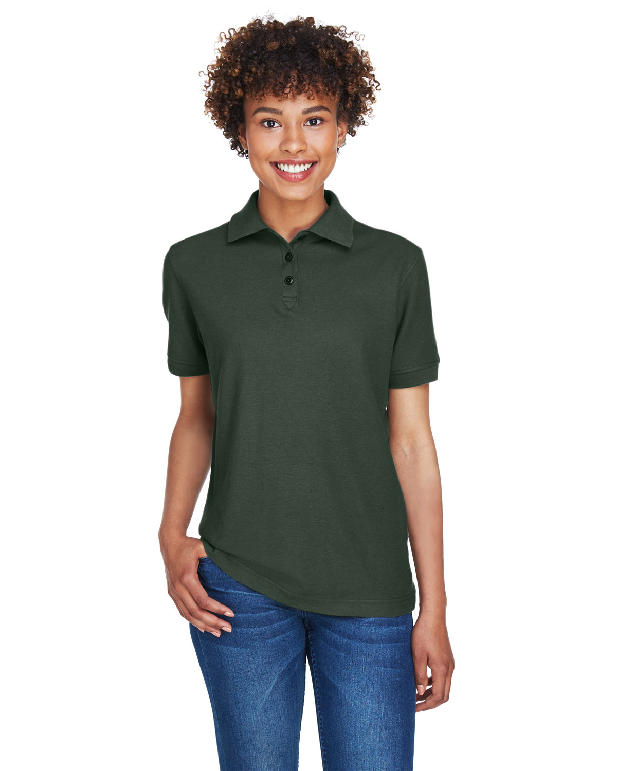 3 Pack Of UltraClub 8541 Ladies Easy Care TShirt Feminine Fit Whisper Pique Polo - Picture 7 of 24