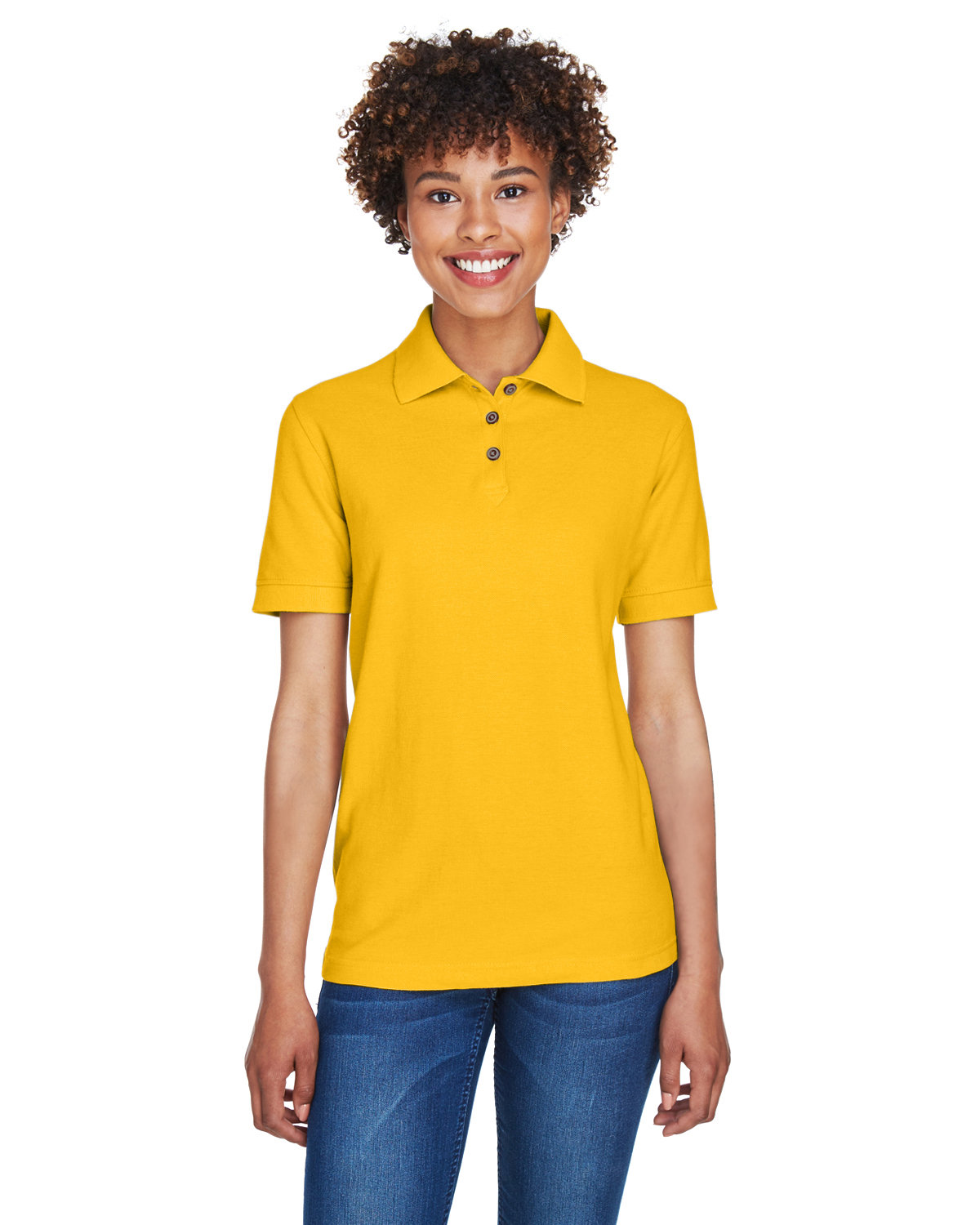 3 Pack Of UltraClub 8541 Ladies Easy Care TShirt Feminine Fit Whisper Pique Polo - Picture 9 of 24
