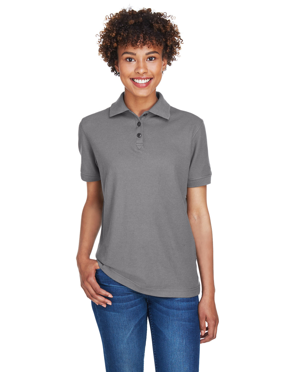3 Pack Of UltraClub 8541 Ladies Easy Care TShirt Feminine Fit Whisper Pique Polo - Picture 10 of 24