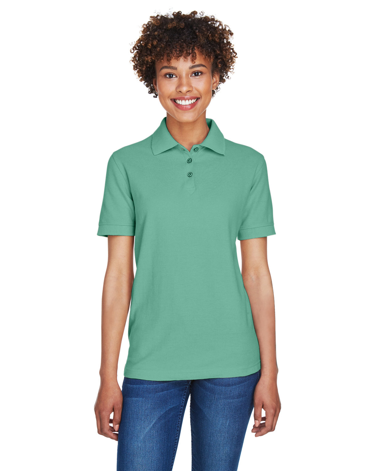 3 Pack Of UltraClub 8541 Ladies Easy Care TShirt Feminine Fit Whisper Pique Polo - Picture 14 of 24