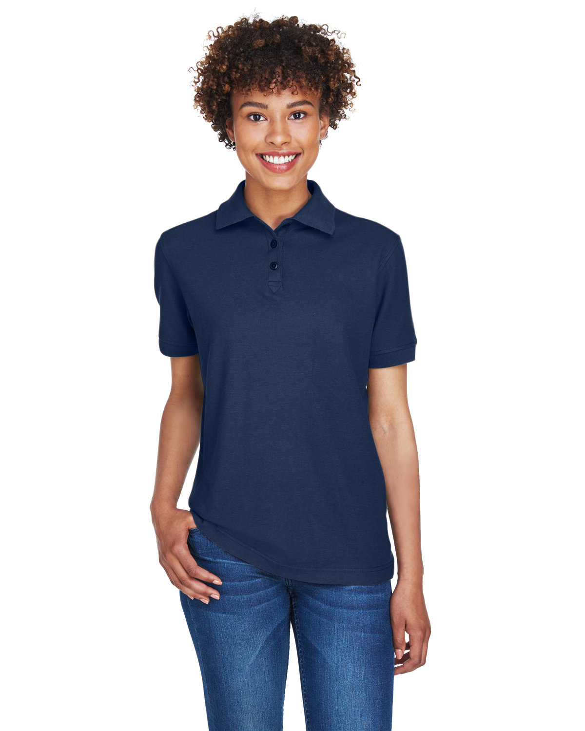 3 Pack Of UltraClub 8541 Ladies Easy Care TShirt Feminine Fit Whisper Pique Polo - Picture 15 of 24