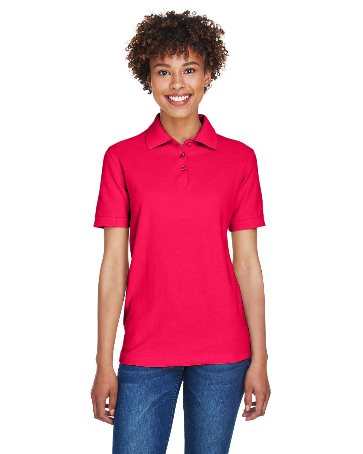 3 Pack Of UltraClub 8541 Ladies Easy Care TShirt Feminine Fit Whisper Pique Polo - Picture 19 of 24