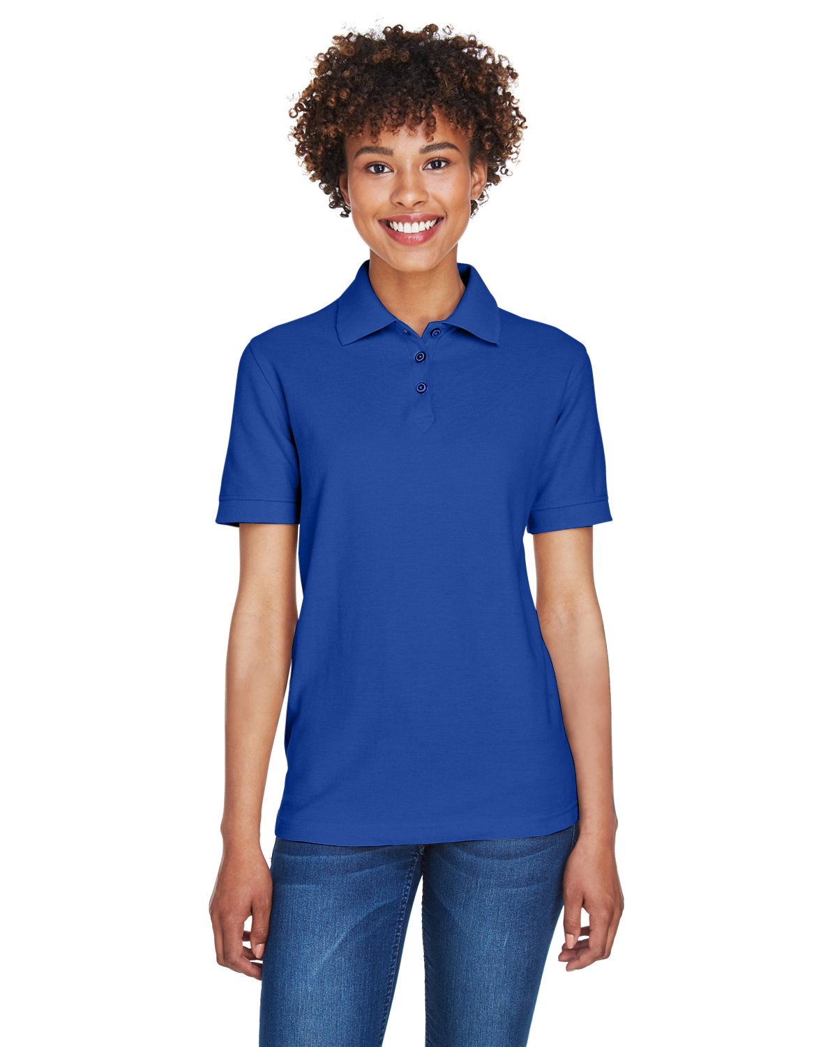 3 Pack Of UltraClub 8541 Ladies Easy Care TShirt Feminine Fit Whisper Pique Polo - Picture 20 of 24