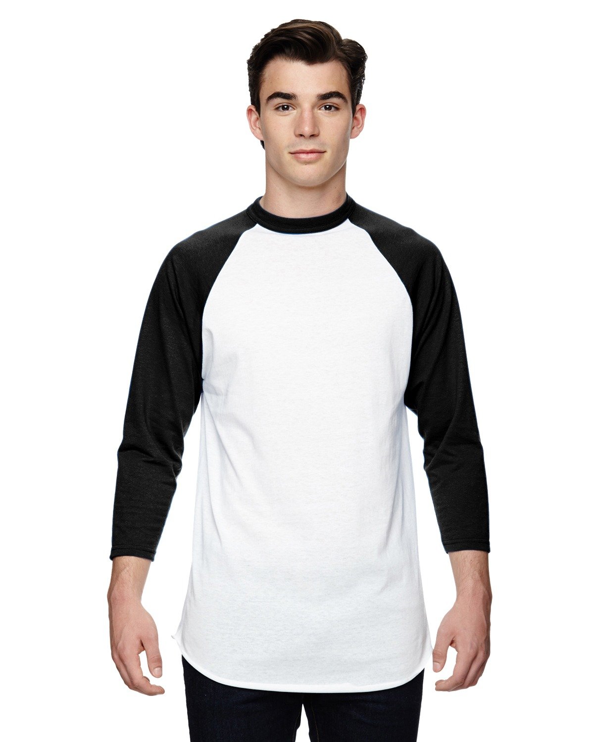 Augusta Sportswear AG4420 Adult Three-Quarter Sleeve Baseball Jersey T-Shirt - Picture 8 of 17