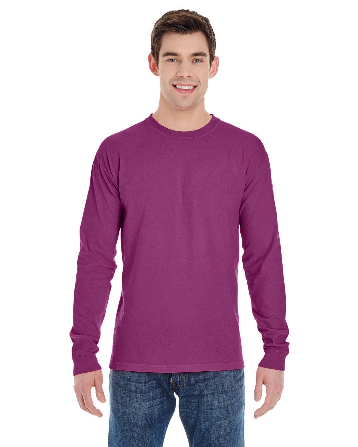 Comfort Colors C6014 Adult 100% USA Cotton Heavyweight RS Long Sleeve T-Shirt - Picture 7 of 57