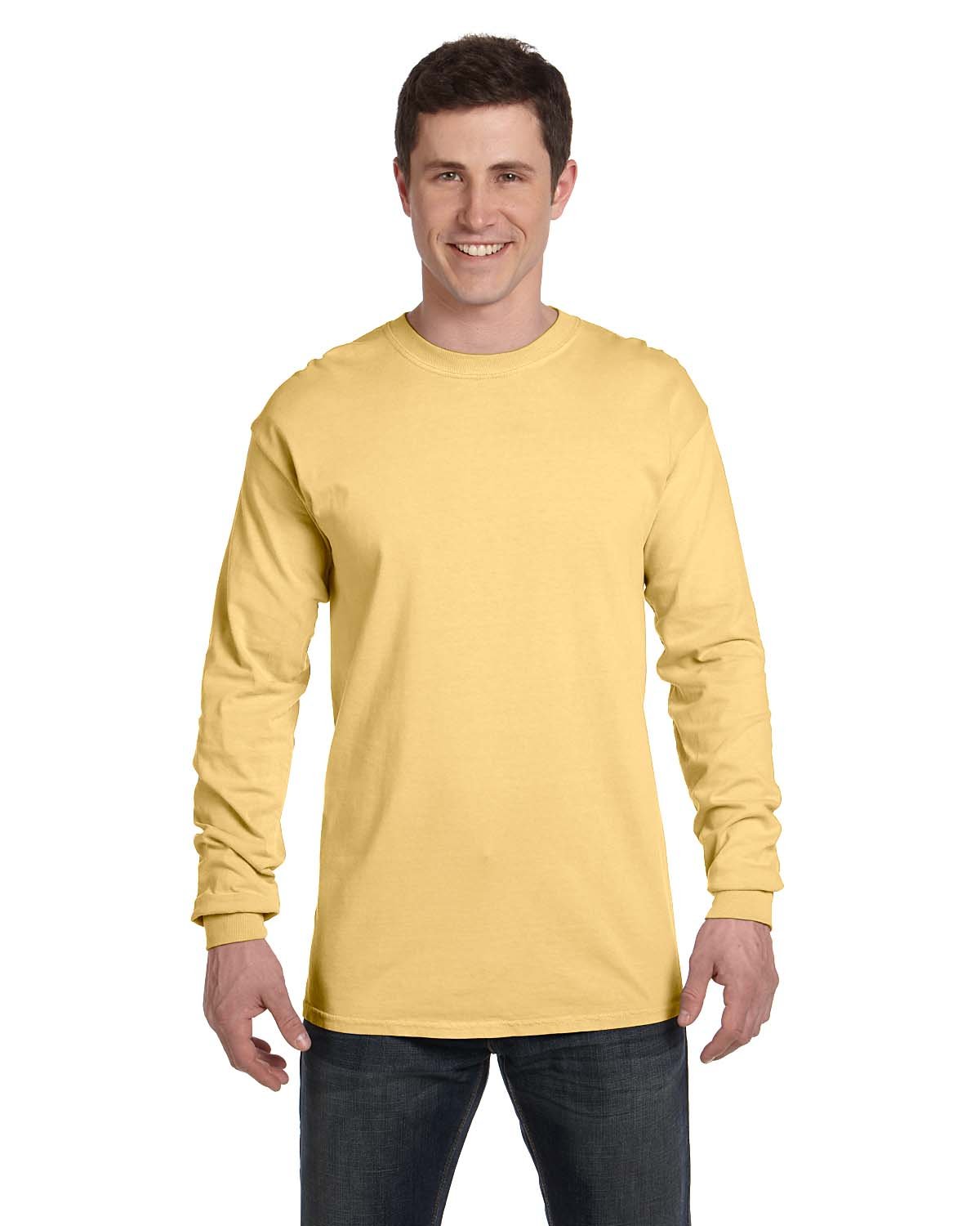 Comfort Colors C6014 Adult 100% USA Cotton Heavyweight RS Long Sleeve T-Shirt - Picture 11 of 57