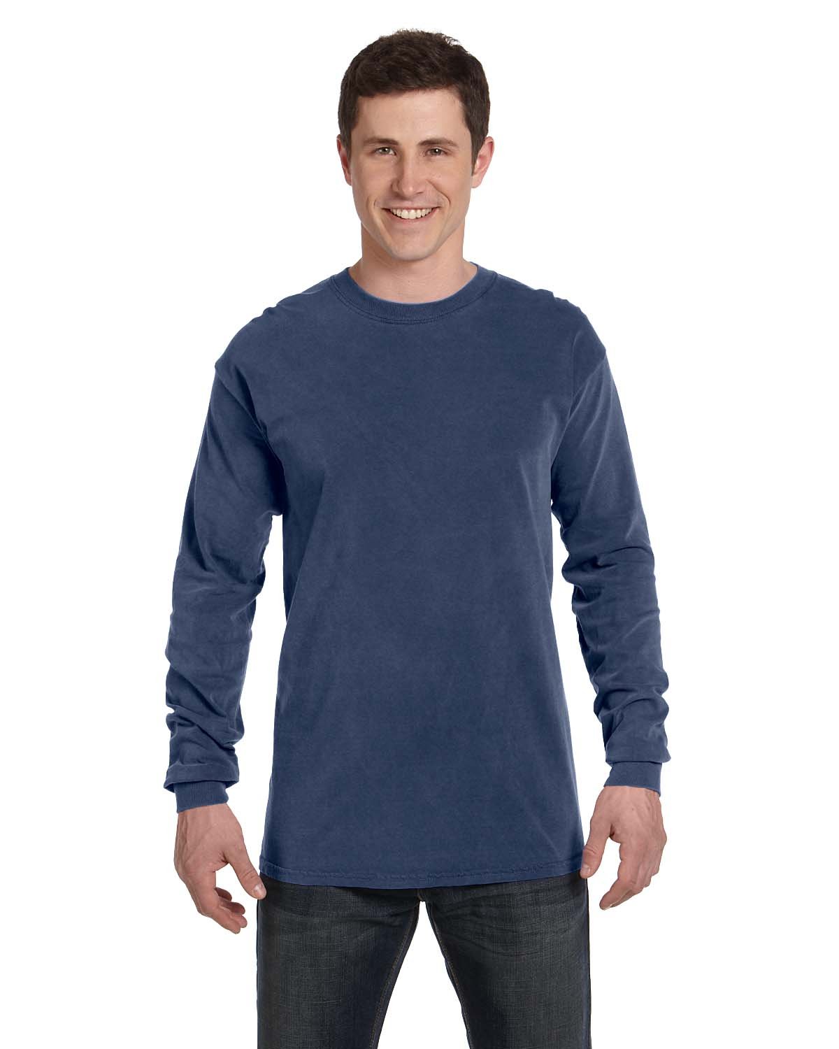 Comfort Colors C6014 Adult 100% USA Cotton Heavyweight RS Long Sleeve T-Shirt - Picture 14 of 57