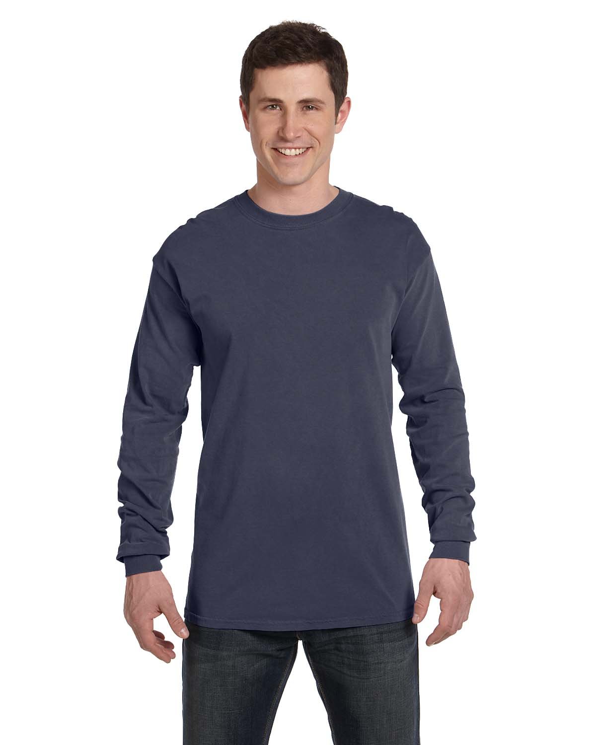 Comfort Colors C6014 Adult 100% USA Cotton Heavyweight RS Long Sleeve T-Shirt - Picture 17 of 57