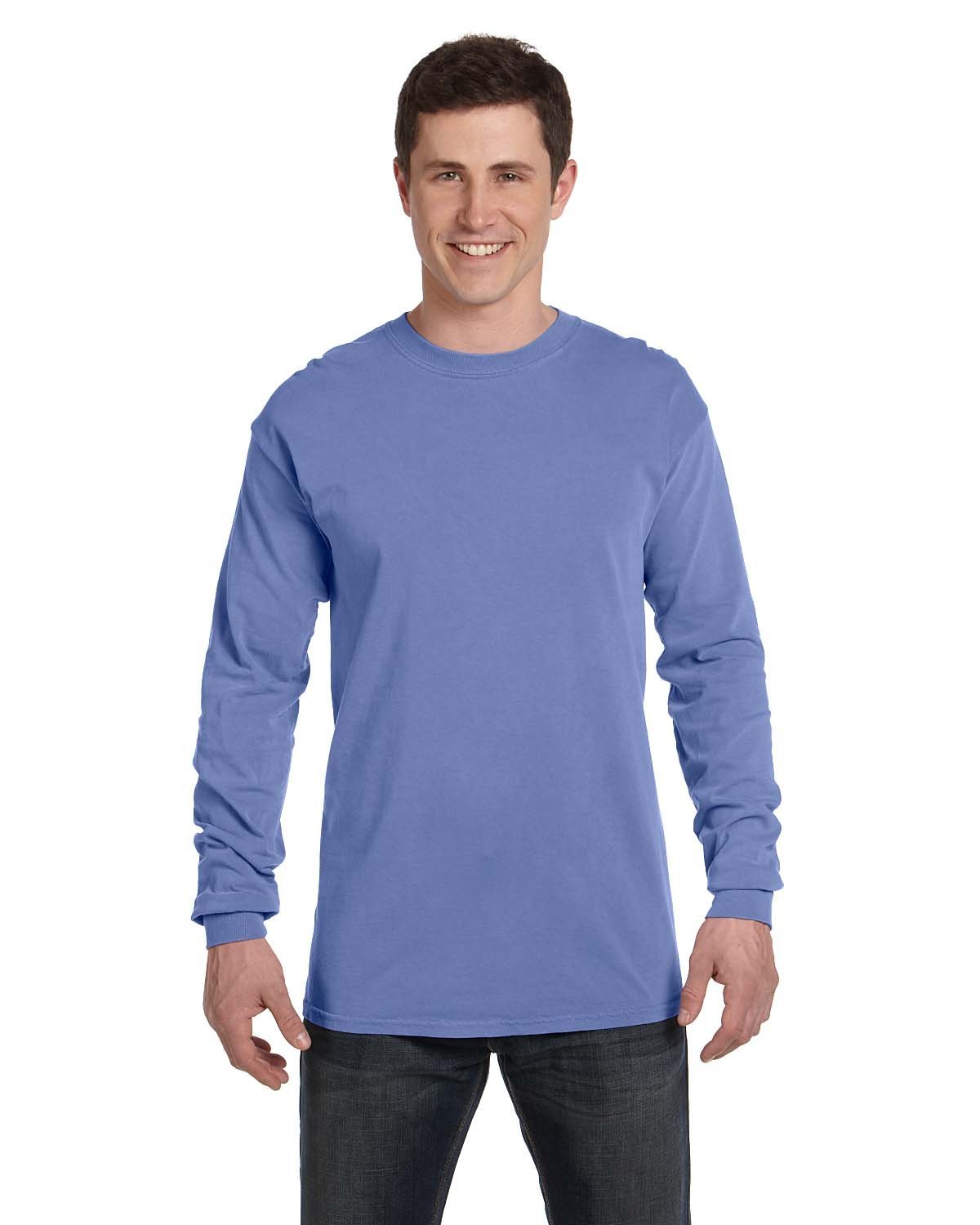 Comfort Colors C6014 Adult 100% USA Cotton Heavyweight RS Long Sleeve T-Shirt - Picture 19 of 57