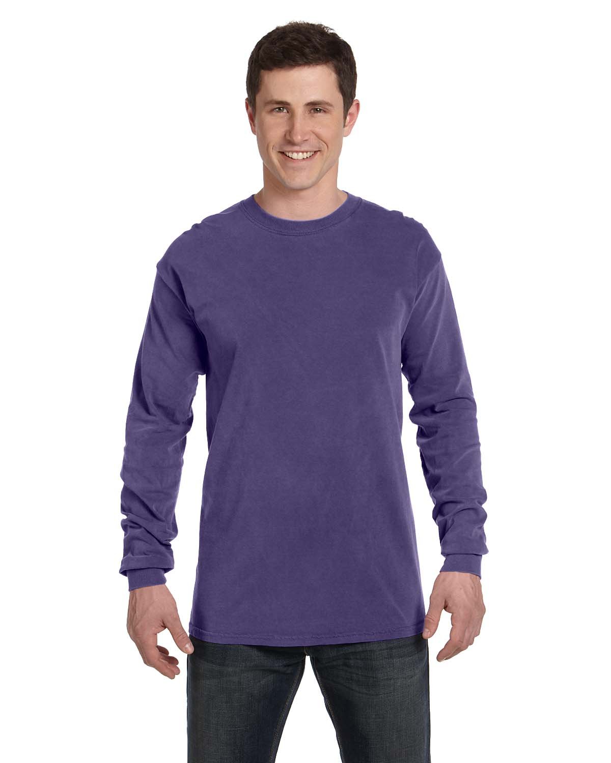 Comfort Colors C6014 Adult 100% USA Cotton Heavyweight RS Long Sleeve T-Shirt - Picture 21 of 57