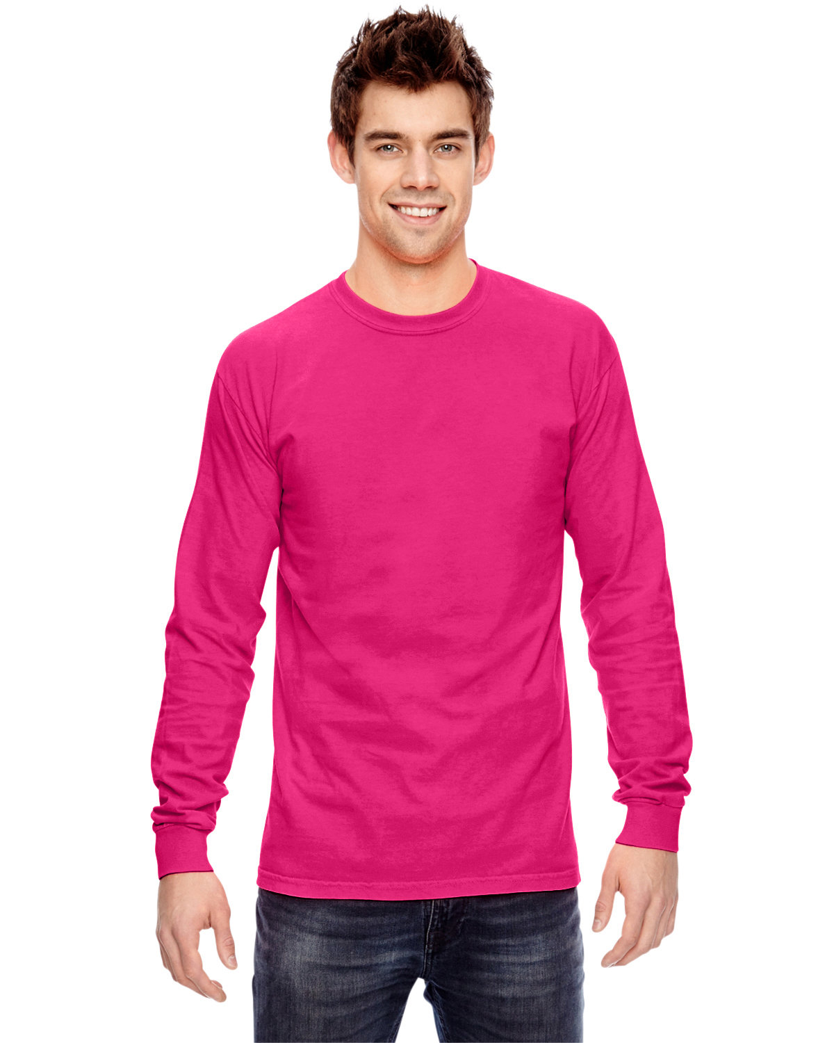 Comfort Colors C6014 Adult 100% USA Cotton Heavyweight RS Long Sleeve T-Shirt - Picture 25 of 57