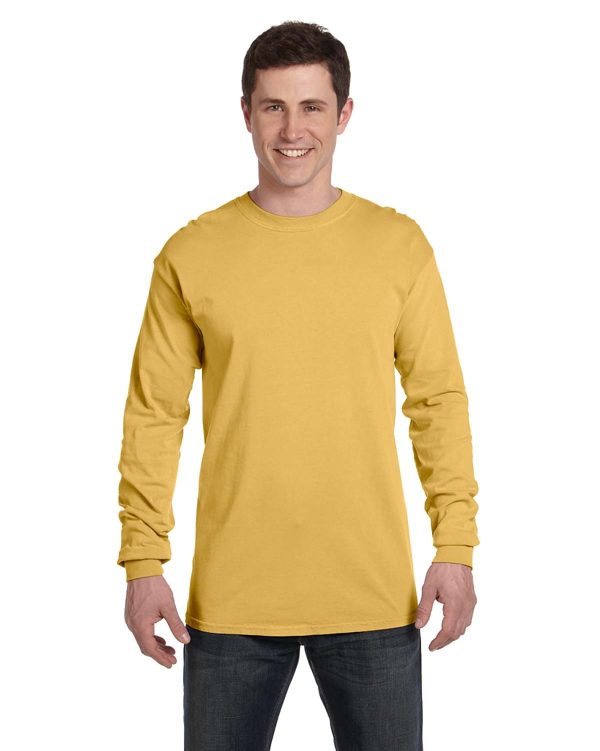 Comfort Colors C6014 Adult 100% USA Cotton Heavyweight RS Long Sleeve T-Shirt - Picture 37 of 57