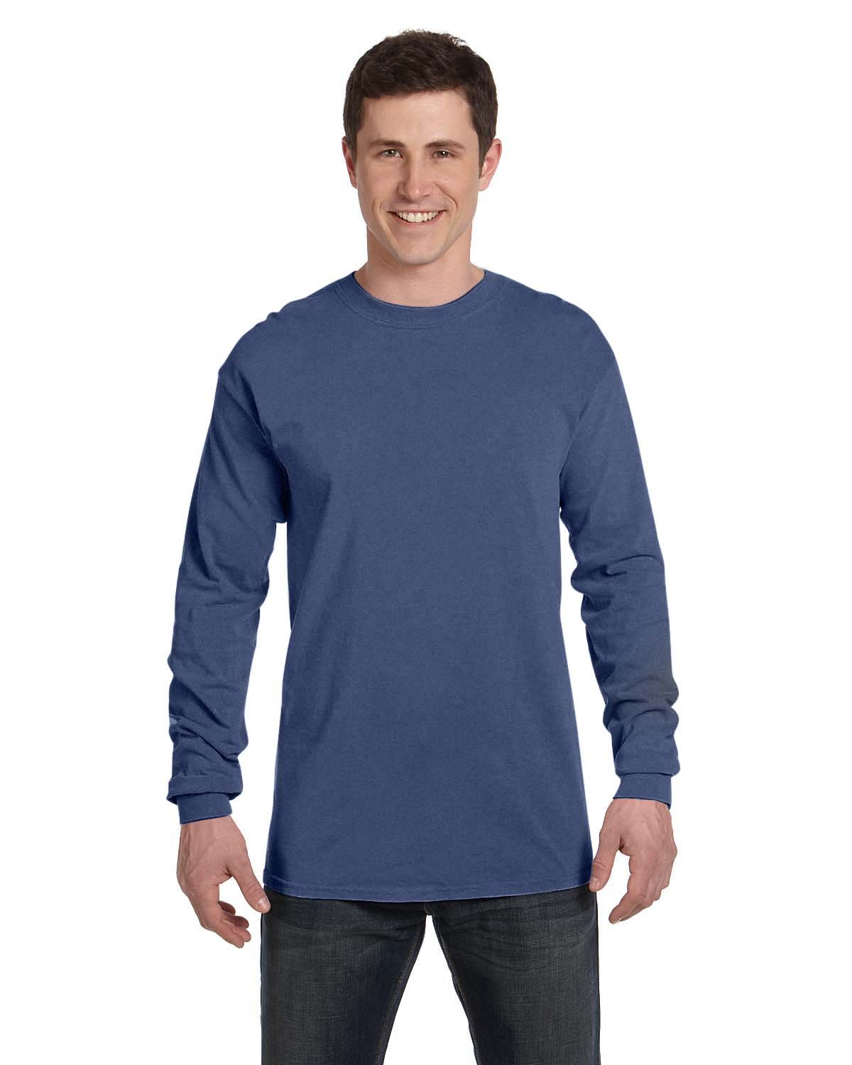 Comfort Colors C6014 Adult 100% USA Cotton Heavyweight RS Long Sleeve T-Shirt - Picture 38 of 57