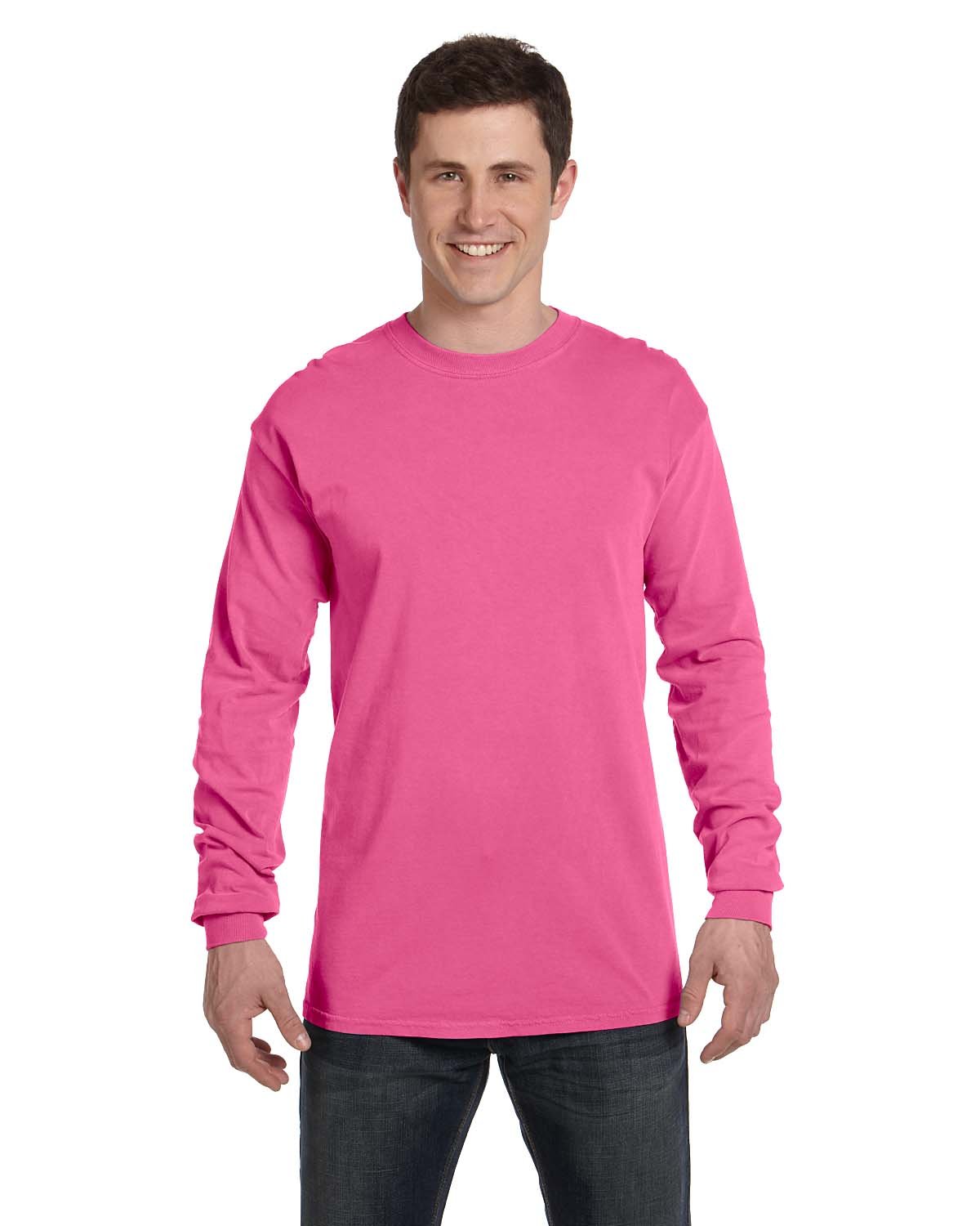 Comfort Colors C6014 Adult 100% USA Cotton Heavyweight RS Long Sleeve T-Shirt - Picture 39 of 57