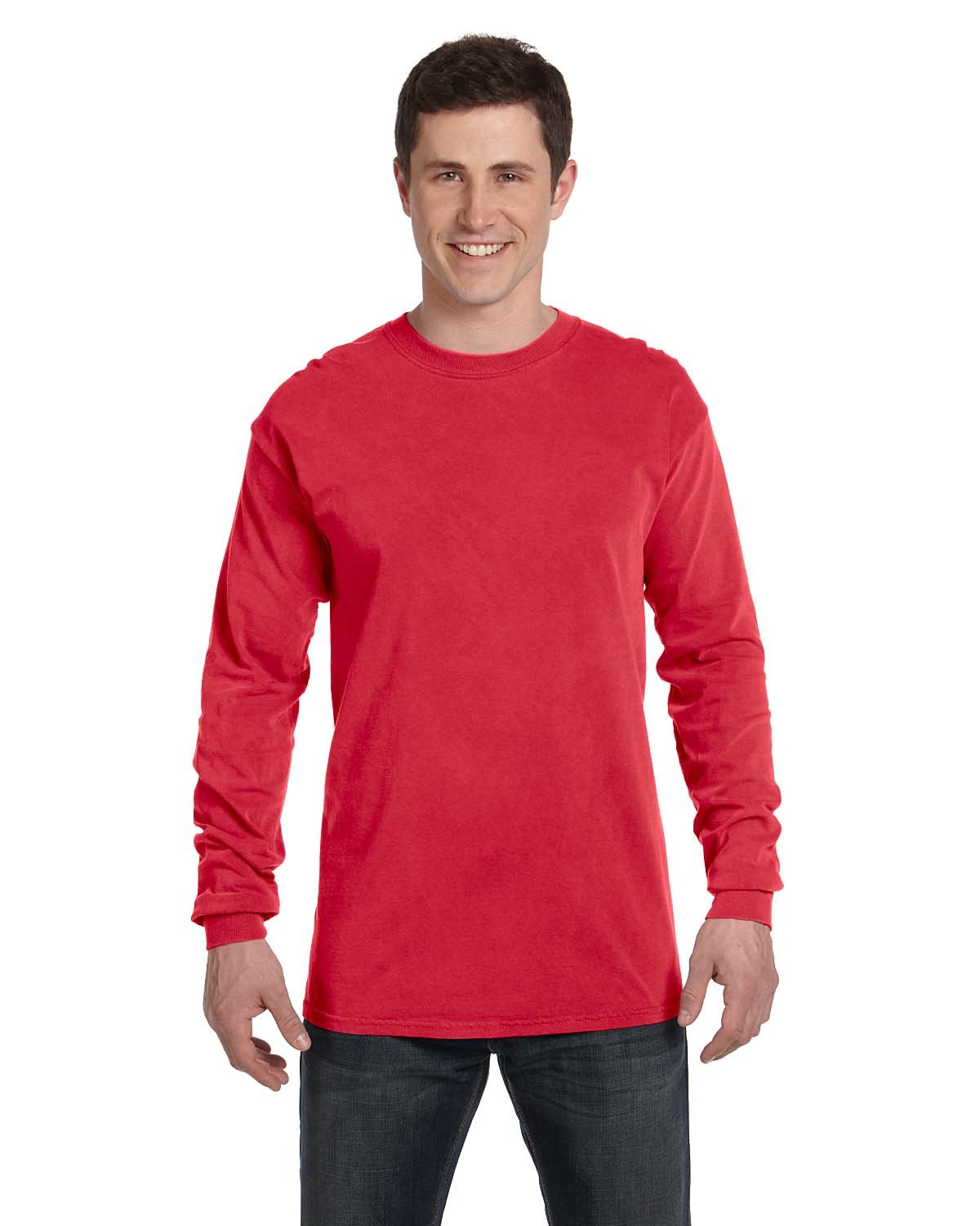 Comfort Colors C6014 Adult 100% USA Cotton Heavyweight RS Long Sleeve T-Shirt - Picture 42 of 57