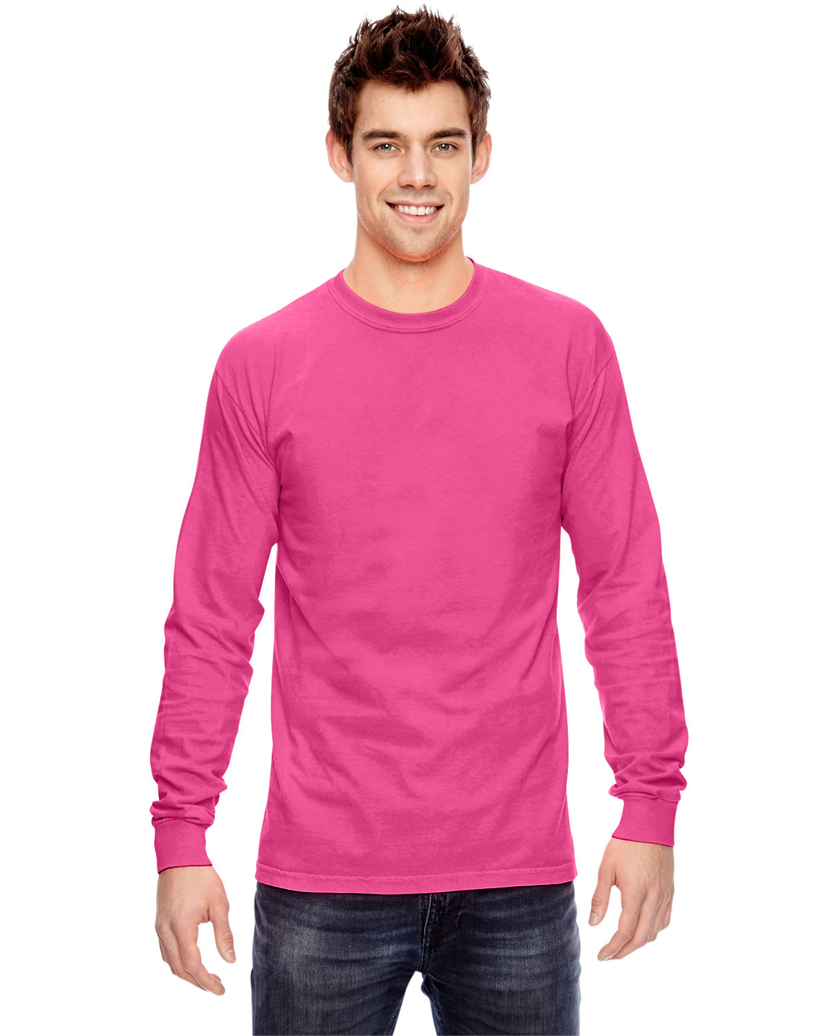 Comfort Colors C6014 Adult 100% USA Cotton Heavyweight RS Long Sleeve T-Shirt - Picture 44 of 57