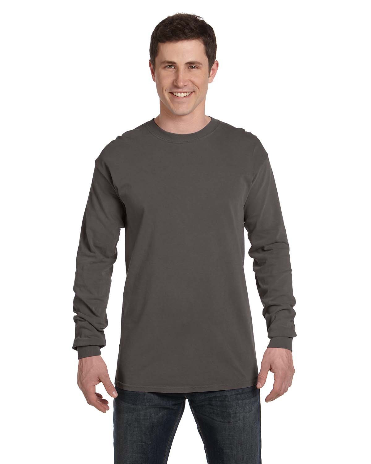 Comfort Colors C6014 Adult 100% USA Cotton Heavyweight RS Long Sleeve T-Shirt - Picture 45 of 57