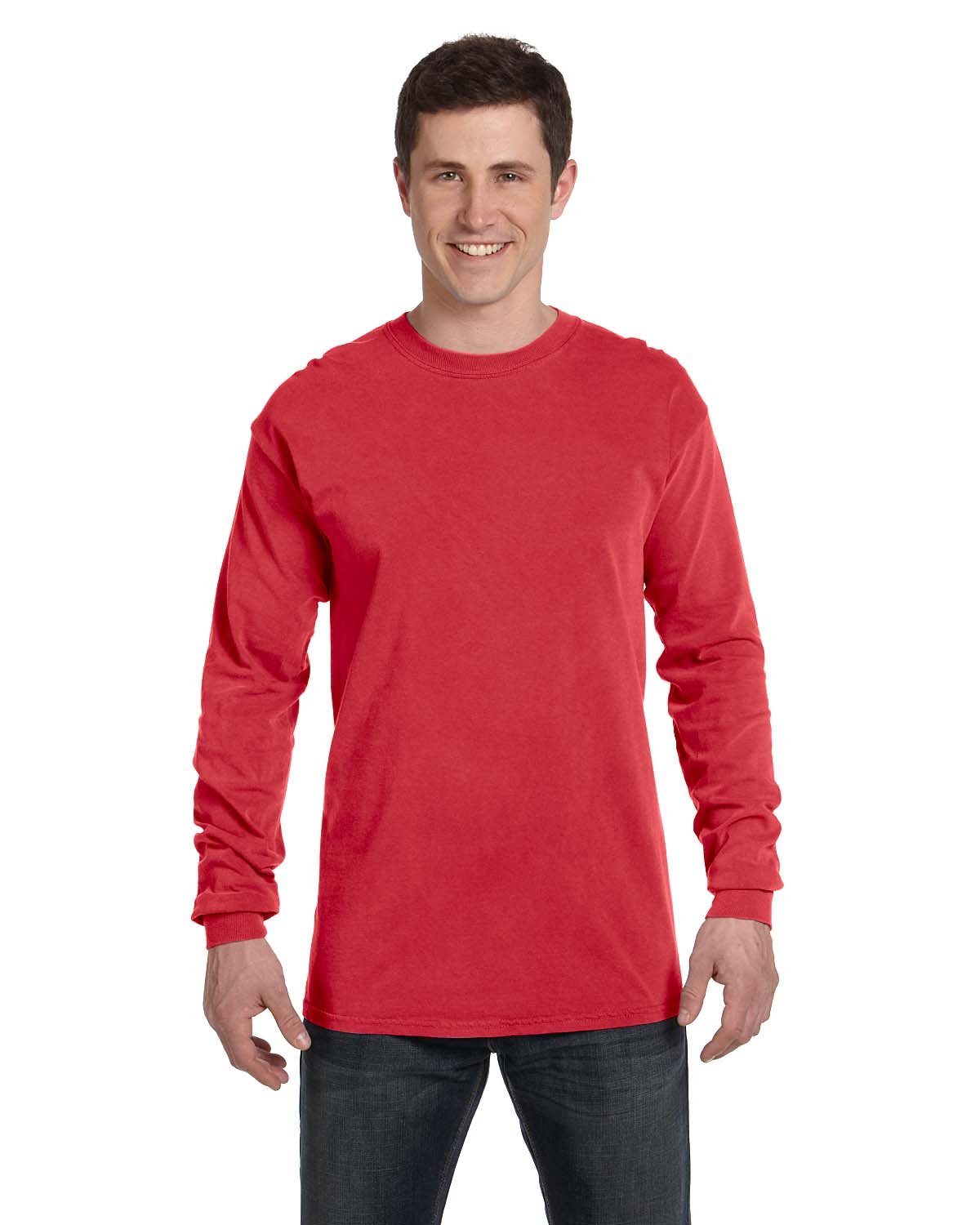 Comfort Colors C6014 Adult 100% USA Cotton Heavyweight RS Long Sleeve T-Shirt - Picture 46 of 57
