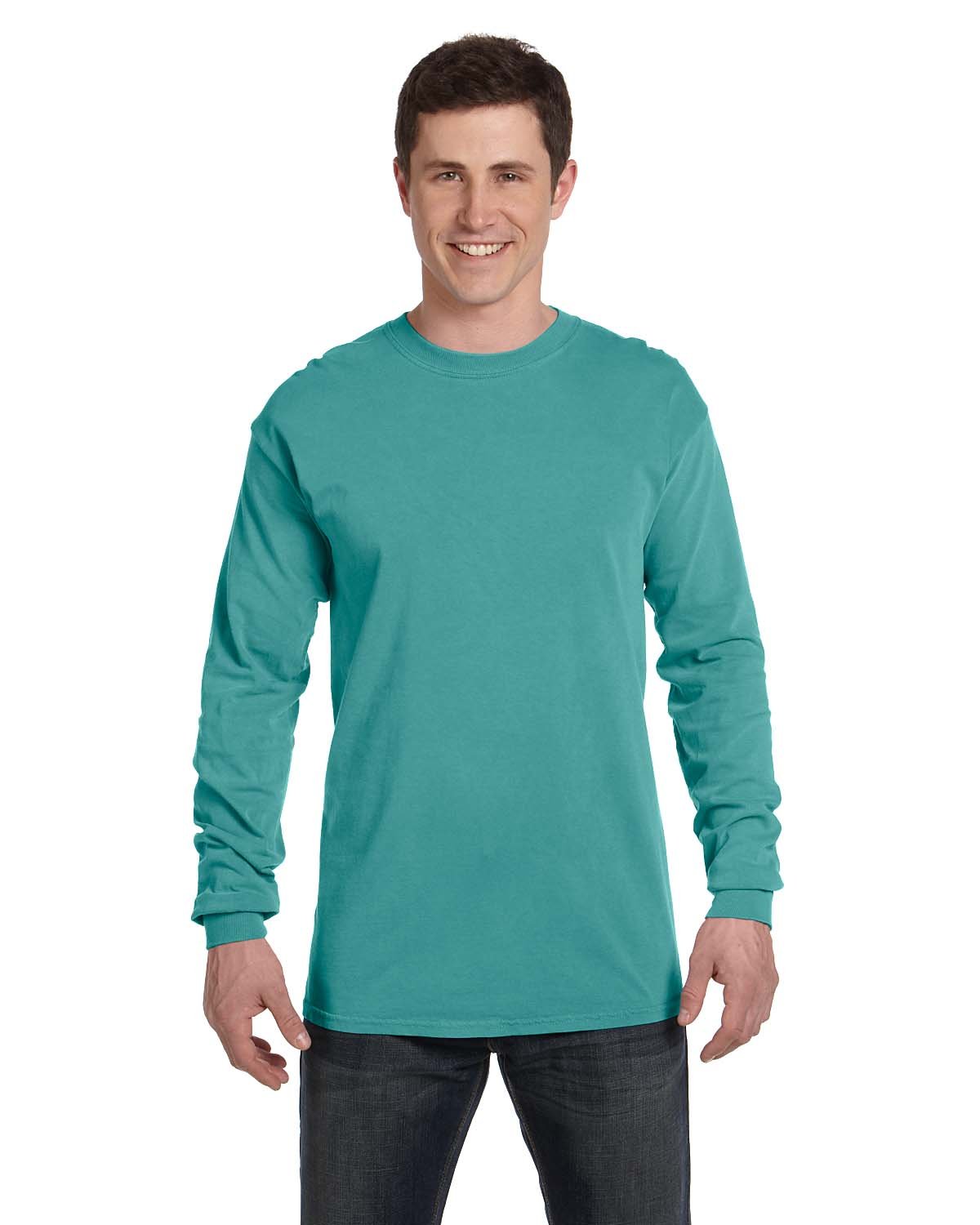 Comfort Colors C6014 Adult 100% USA Cotton Heavyweight RS Long Sleeve T-Shirt - Picture 49 of 57