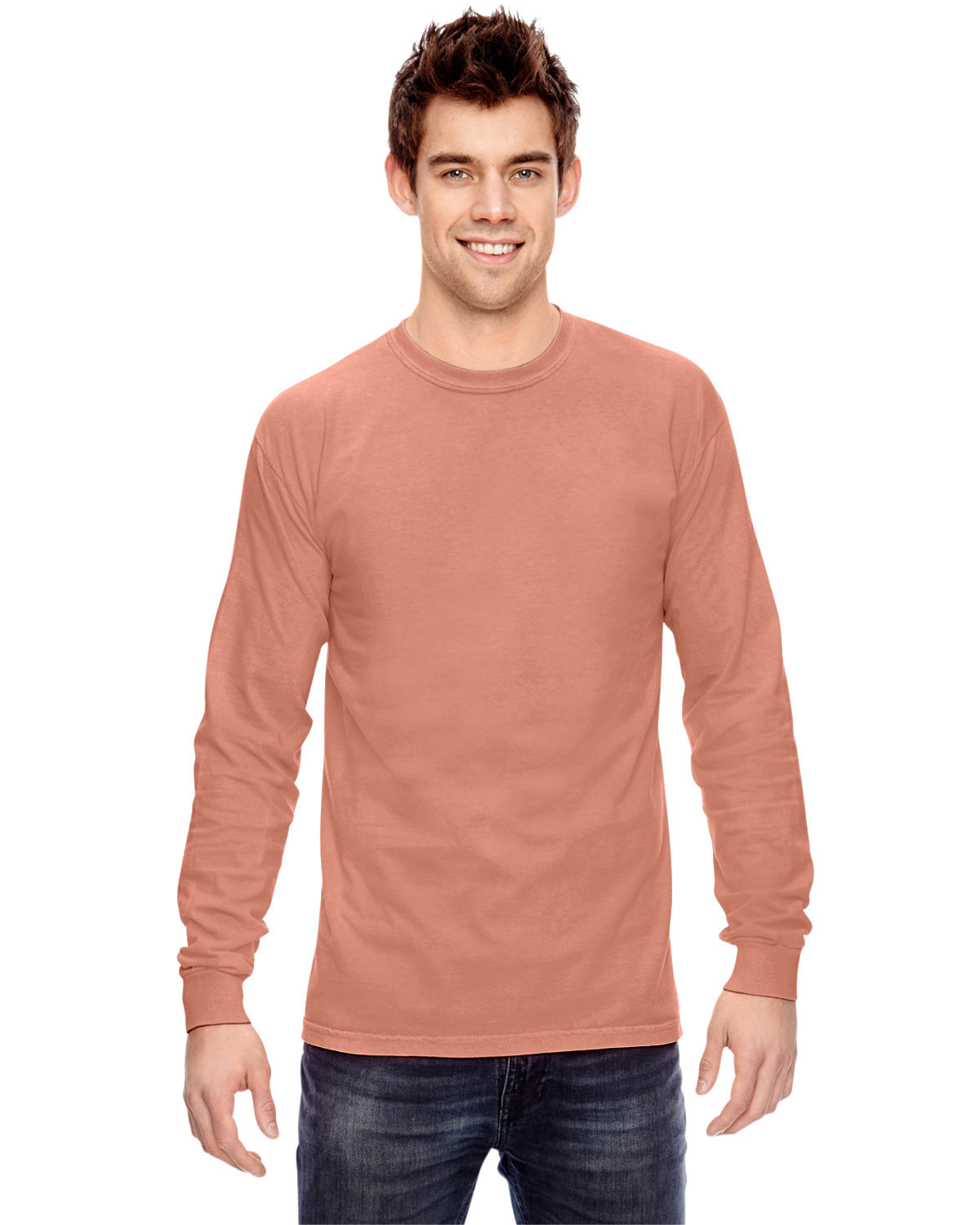 Comfort Colors C6014 Adult 100% USA Cotton Heavyweight RS Long Sleeve T-Shirt - Picture 50 of 57