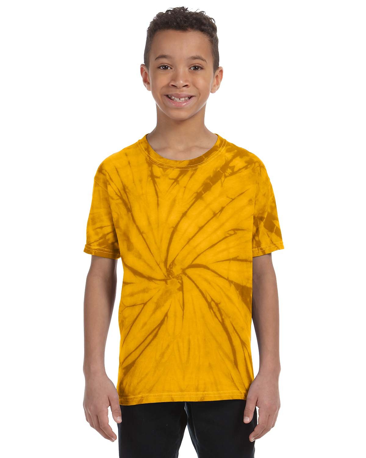 5 Pack Of Tie-Dye CD101Y Youth Tee 100% Cotton T Shirt Spider Stylish T-Shirt - Picture 7 of 20