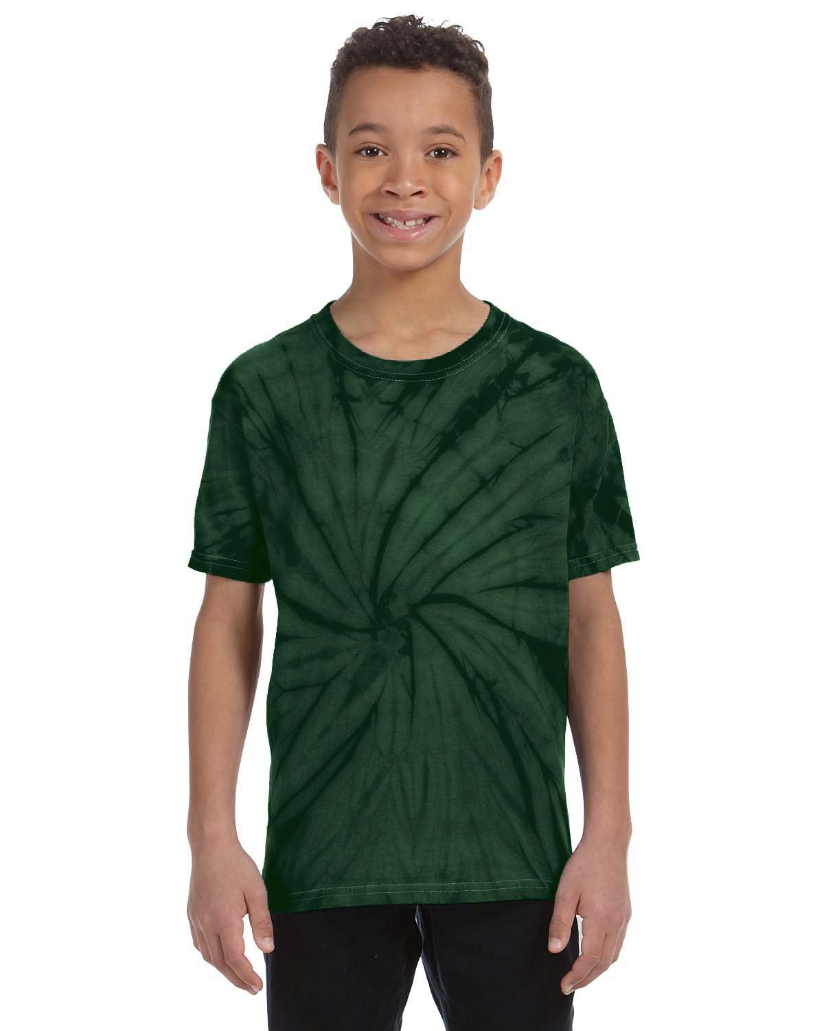 5 Pack Of Tie-Dye CD101Y Youth Tee 100% Cotton T Shirt Spider Stylish T-Shirt - Picture 9 of 20