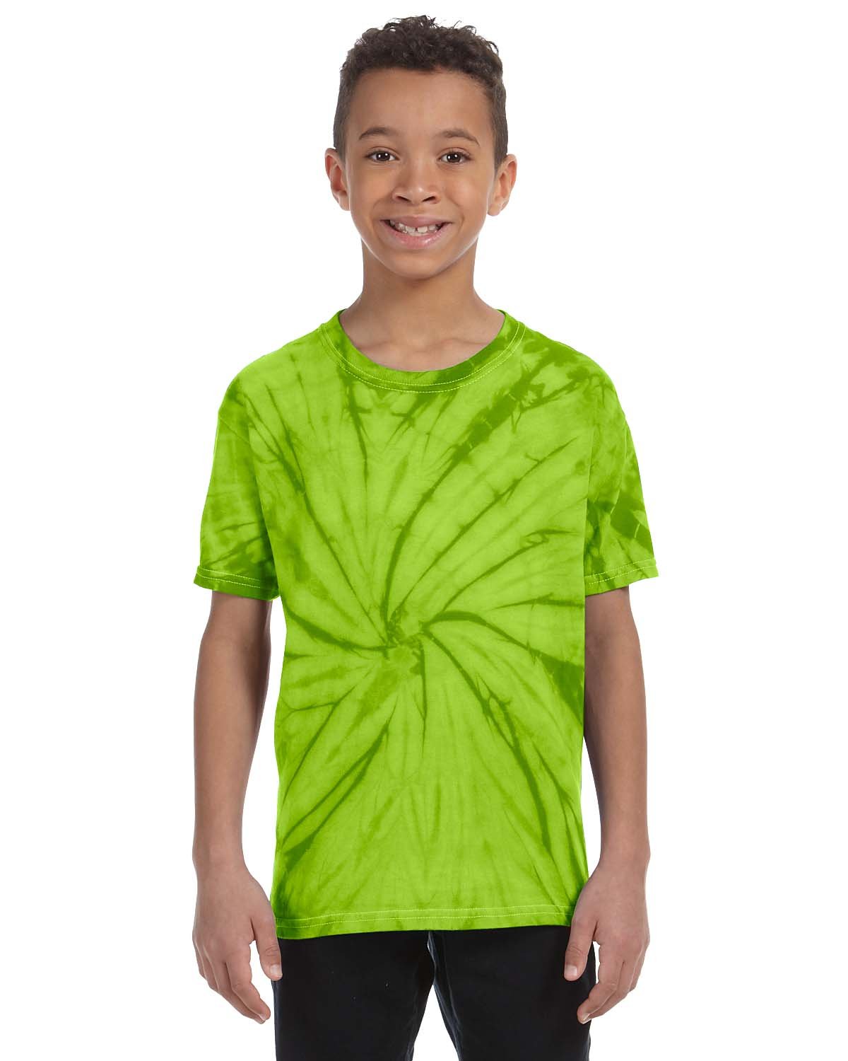 5 Pack Of Tie-Dye CD101Y Youth Tee 100% Cotton T Shirt Spider Stylish T-Shirt - Picture 11 of 20