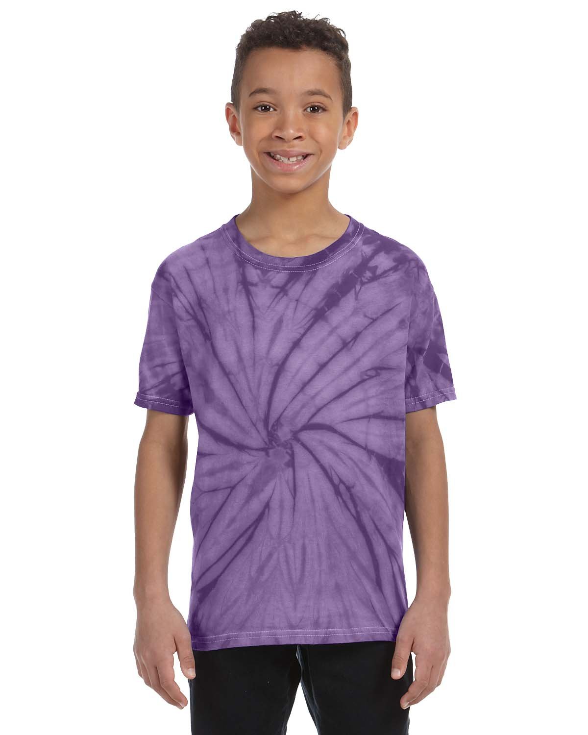 5 Pack Of Tie-Dye CD101Y Youth Tee 100% Cotton T Shirt Spider Stylish T-Shirt - Picture 16 of 20