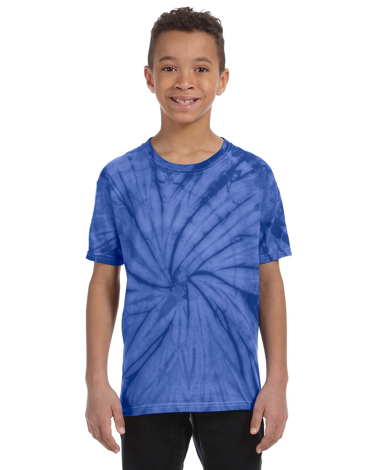 5 Pack Of Tie-Dye CD101Y Youth Tee 100% Cotton T Shirt Spider Stylish T-Shirt - Picture 18 of 20