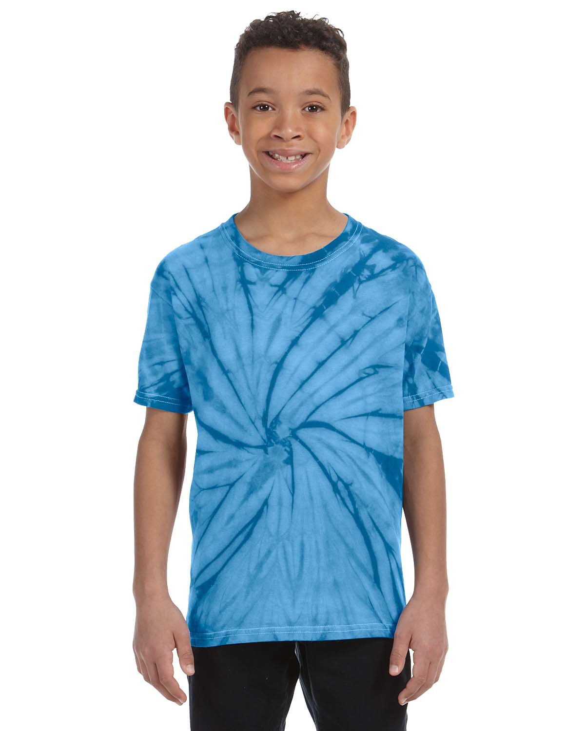 5 Pack Of Tie-Dye CD101Y Youth Tee 100% Cotton T Shirt Spider Stylish T-Shirt - Picture 20 of 20