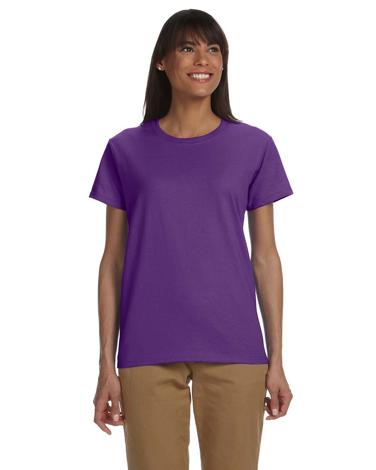 Gildan G200L Ladies Ultra Cotton Classic Fit T Shirt Blank Tee Stylish T-Shirt - Picture 8 of 13