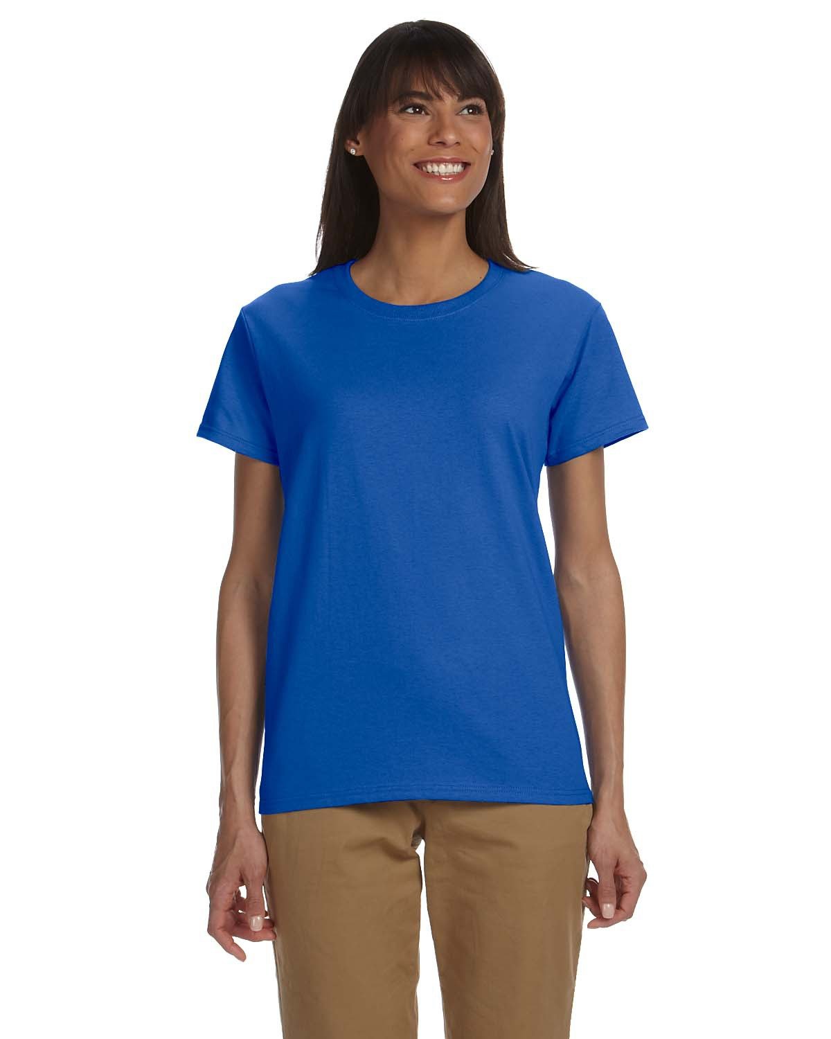 Gildan G200L Ladies Ultra Cotton Classic Fit T Shirt Blank Tee Stylish T-Shirt - Picture 10 of 13