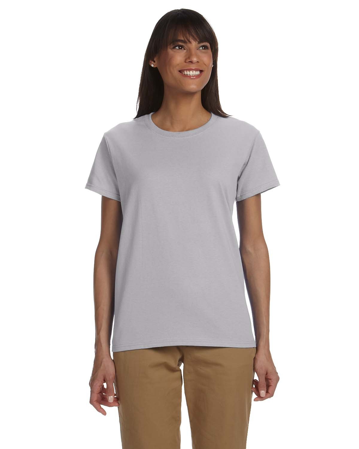 Gildan G200L Ladies Ultra Cotton Classic Fit T Shirt Blank Tee Stylish T-Shirt - Picture 12 of 13