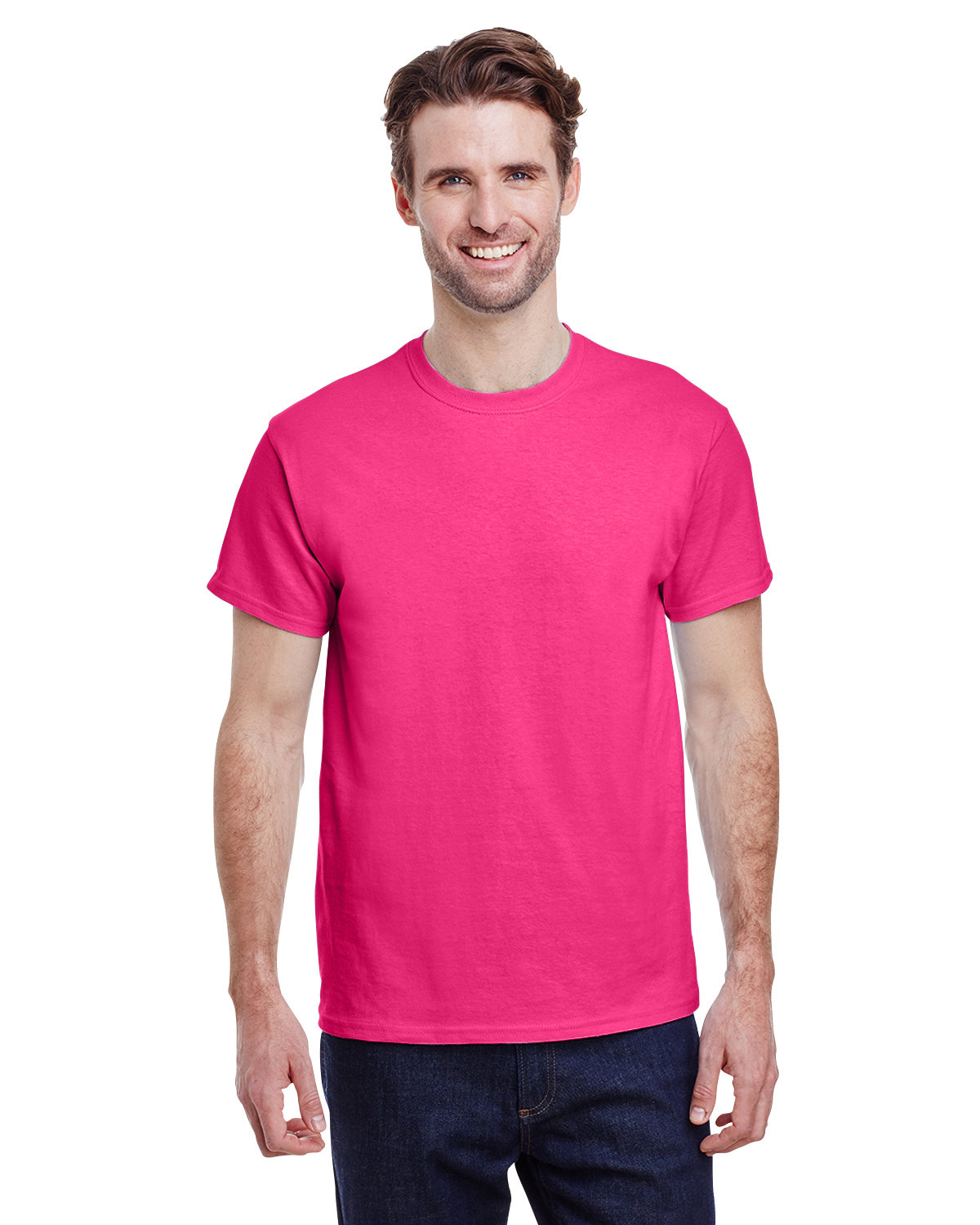 Gildan G200 Adult Ultra Cotton Fashion T Shirt Short Sleeve Stylish T-Shirt - Picture 24 of 62