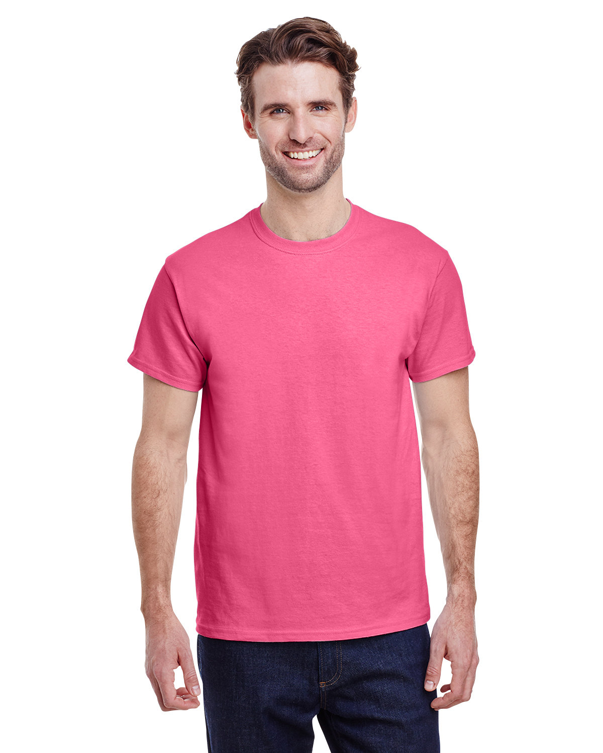 Gildan G200 Adult Ultra Cotton Fashion T Shirt Short Sleeve Stylish T-Shirt - Picture 52 of 62