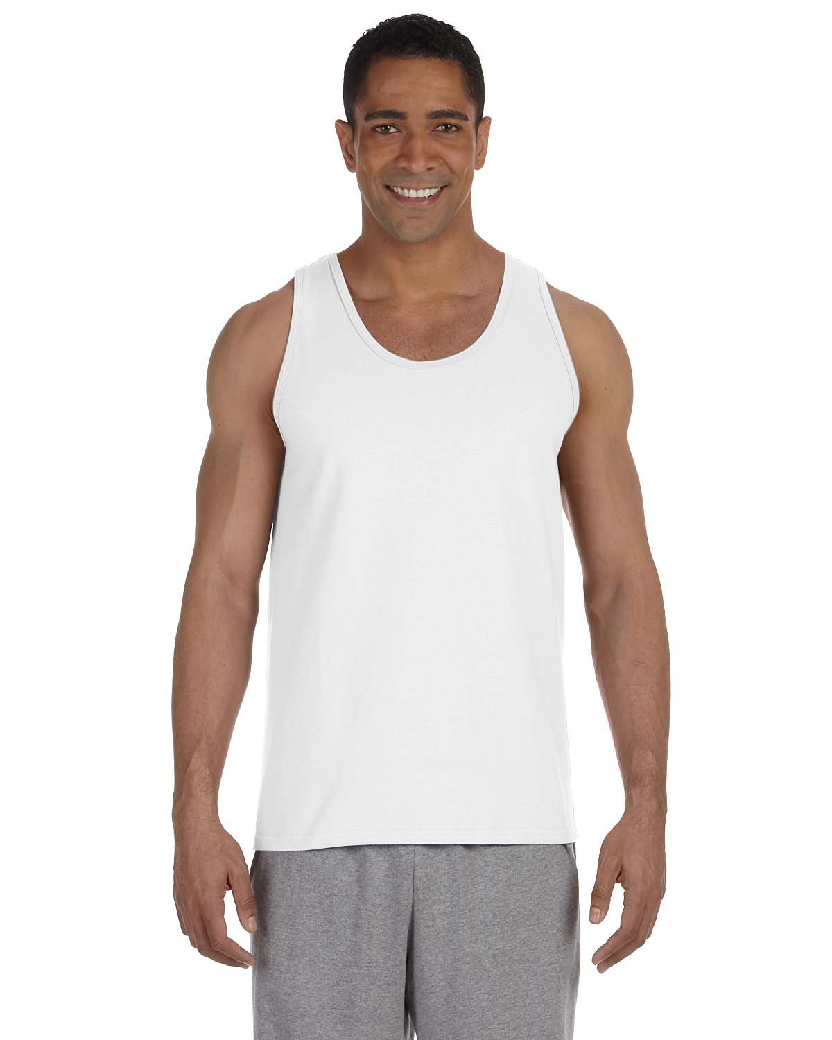3 Pack Of Gildan G220 Adult Ultra Cotton Sleeveless Round Neck Stylish Tank Top - Picture 7 of 7