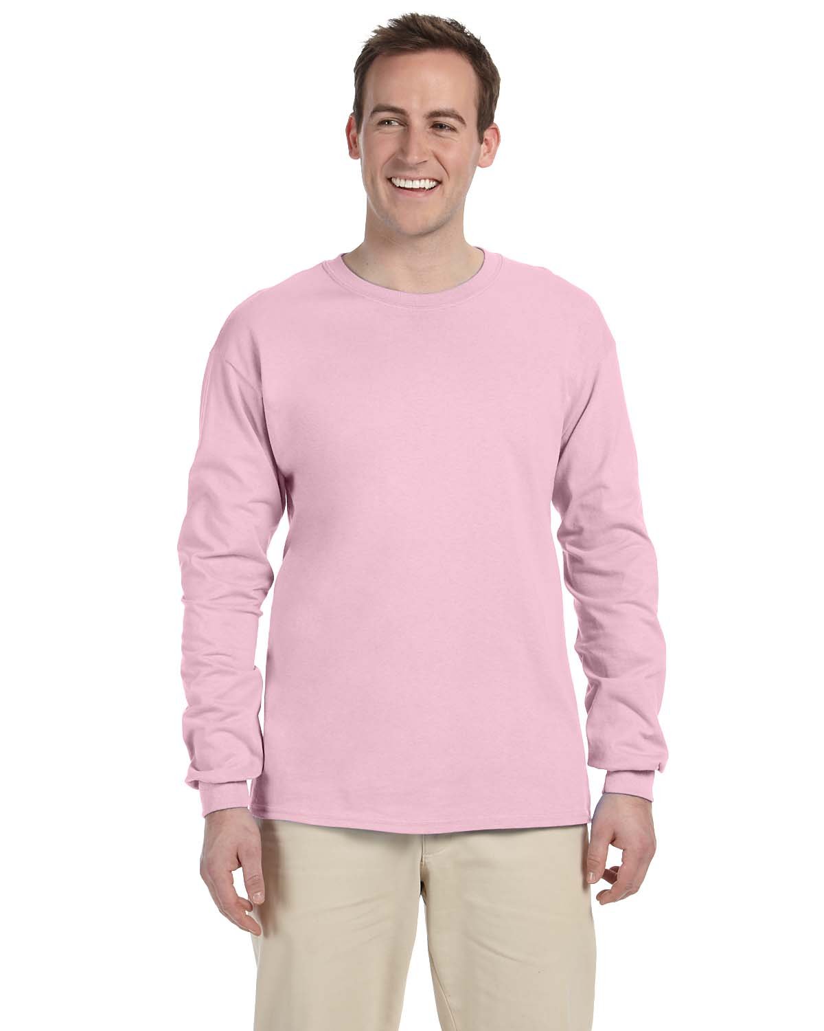 3 Pack Of Gildan G240 Adult Ultra Cotton Crewneck Long Sleeve Blank T-Shirt - Picture 14 of 29