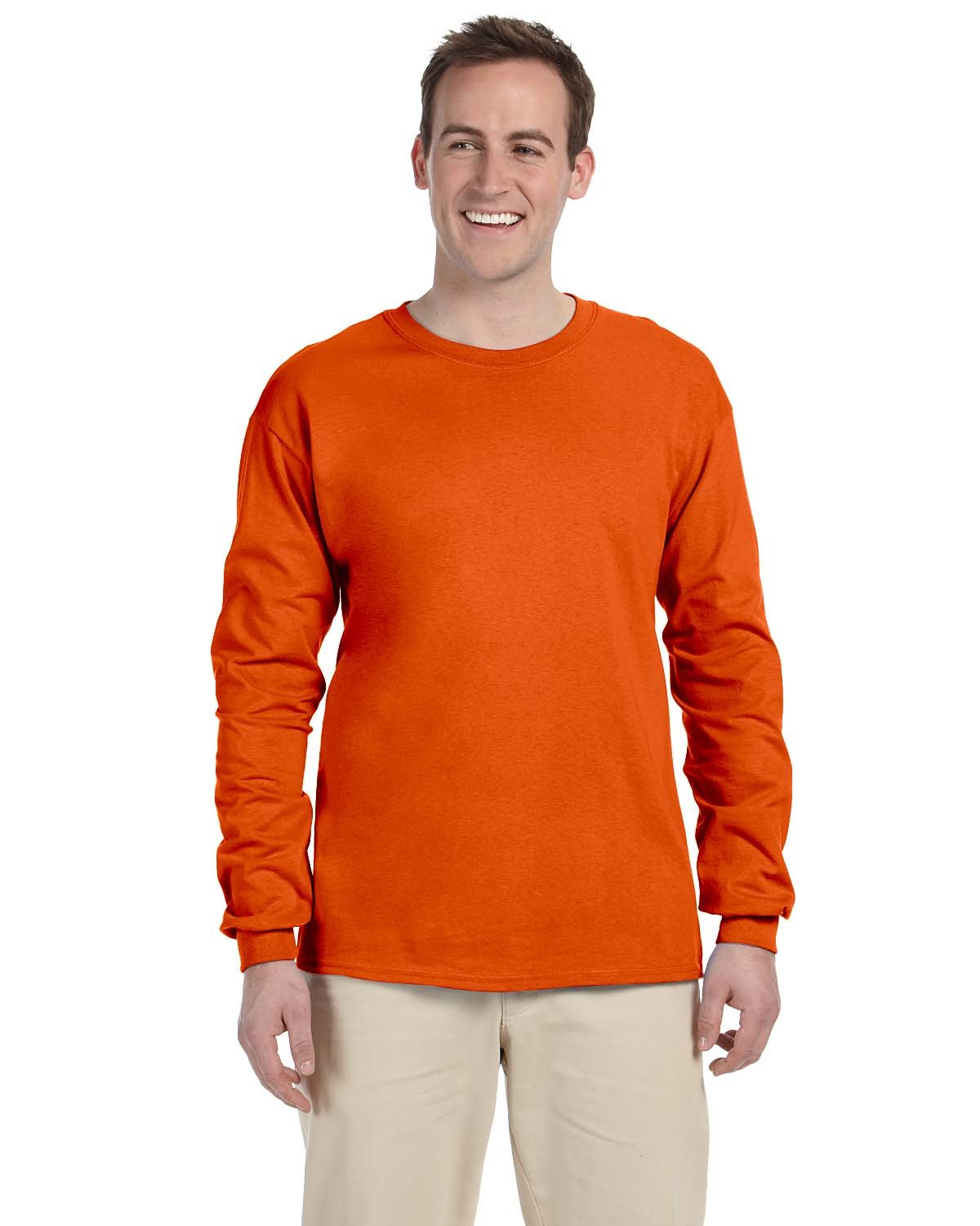 3 Pack Of Gildan G240 Adult Ultra Cotton Crewneck Long Sleeve Blank T-Shirt - Picture 19 of 29