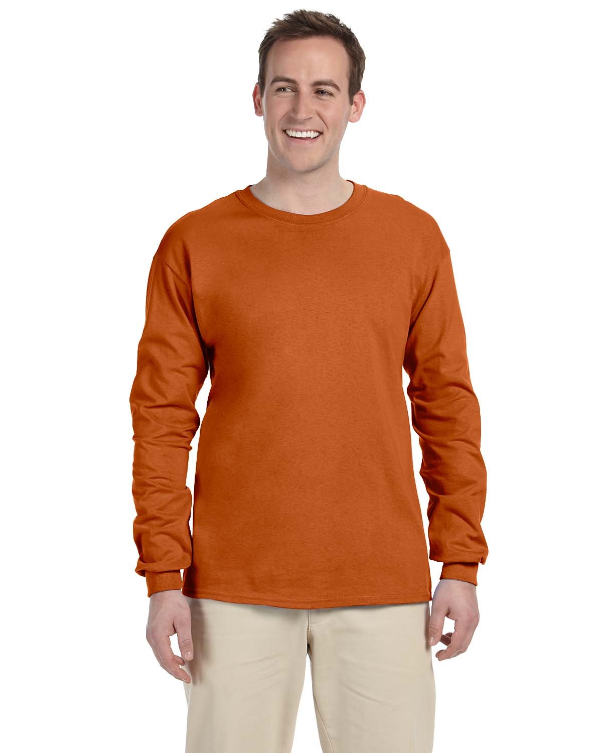 3 Pack Of Gildan G240 Adult Ultra Cotton Crewneck Long Sleeve Blank T-Shirt - Picture 28 of 29