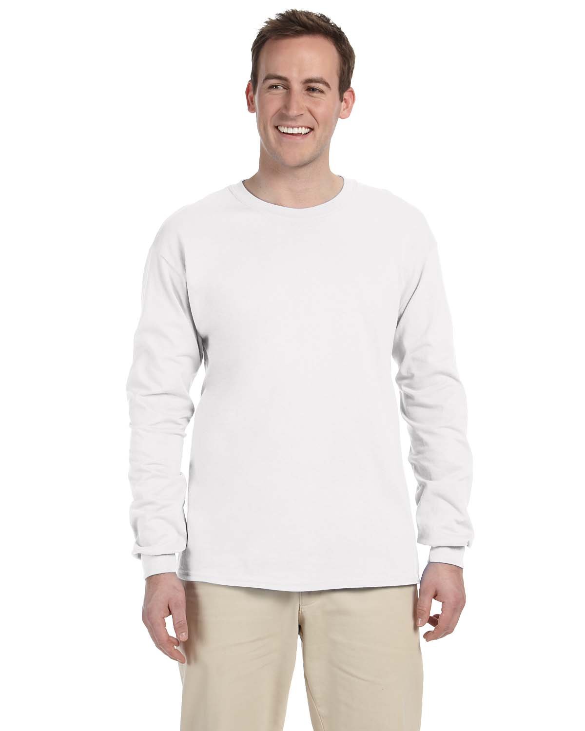 3 Pack Of Gildan G240 Adult Ultra Cotton Crewneck Long Sleeve Blank T-Shirt - Picture 29 of 29