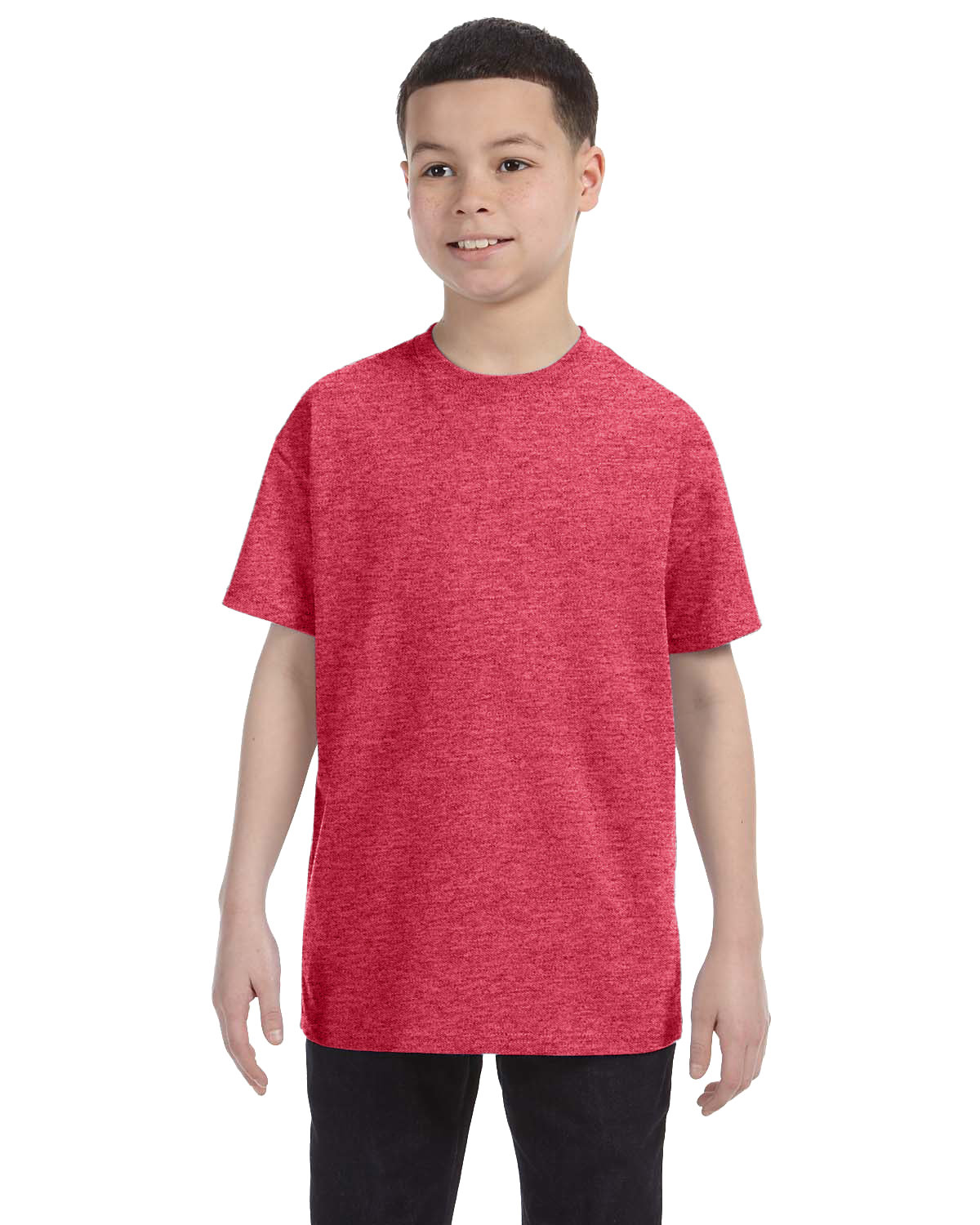 Gildan G500B Youth Solid Heavy Cotton Short Sleeve Plain Blank Casual T-Shirt - Picture 19 of 51