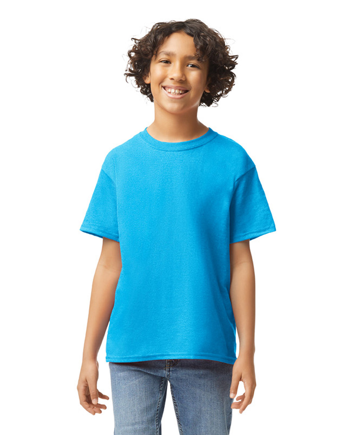 Gildan G500B Youth Solid Heavy Cotton Short Sleeve Plain Blank Casual T-Shirt - Picture 20 of 51